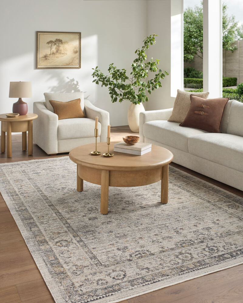 Neiland Black/Olive Machine Woven Rug GANL-2302 - roomscene
