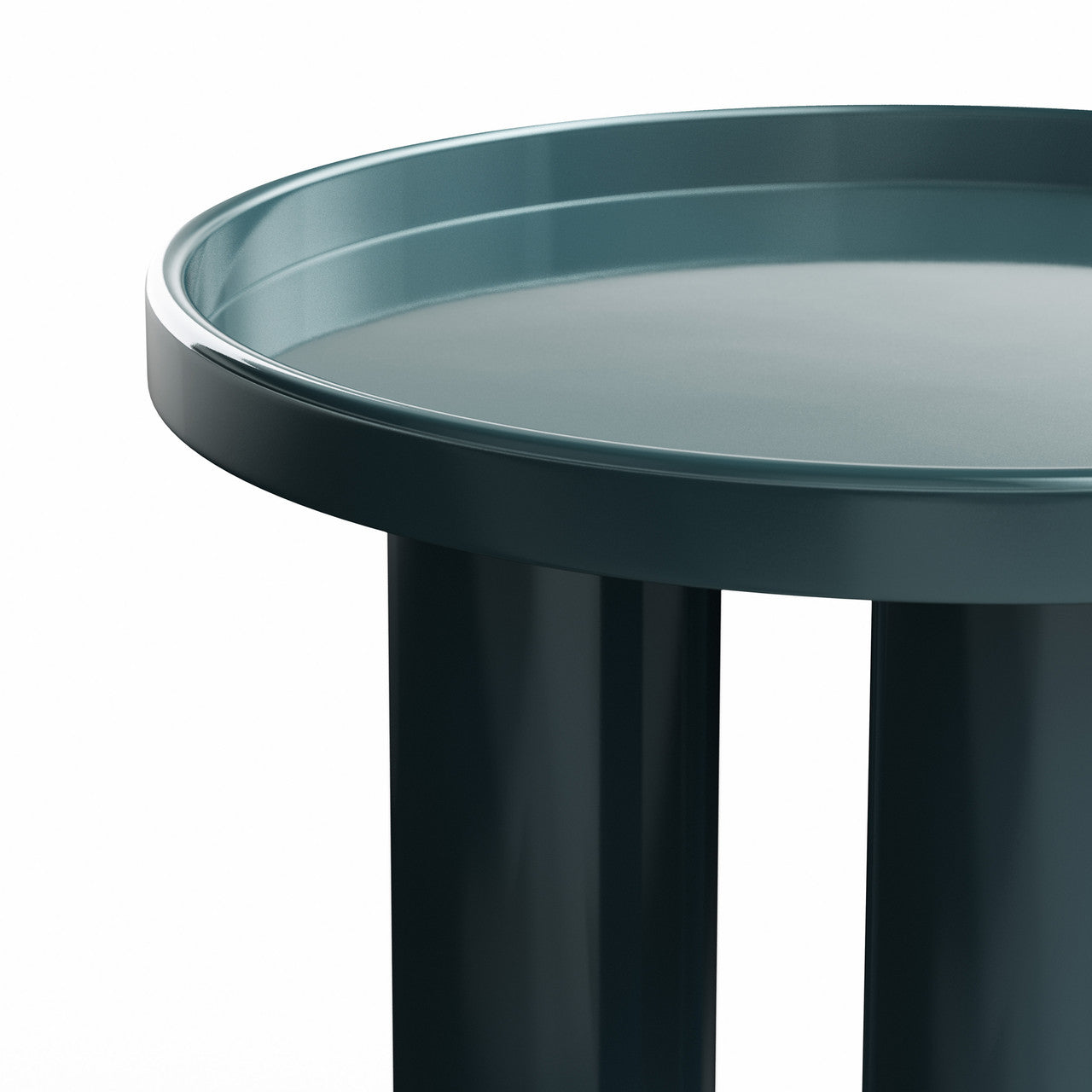 Eclat - Sofia Enamel End Table - Aegean Teal