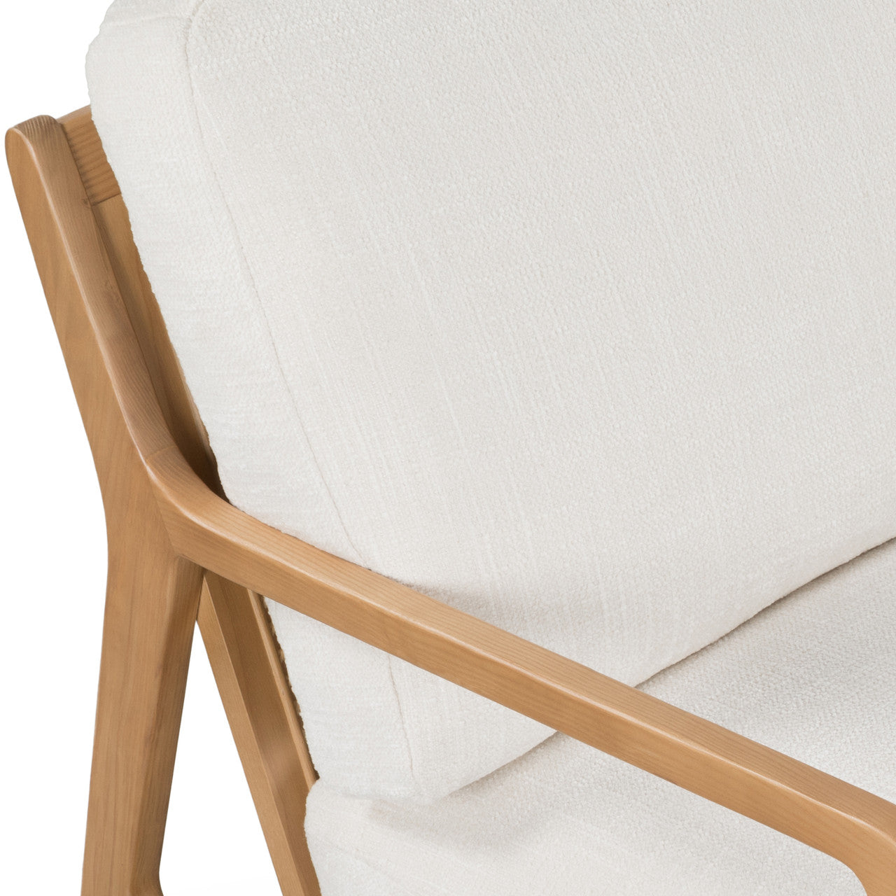 Metro - Carmelo Upholstered Accent Chair - Oak/Cream Upholstery