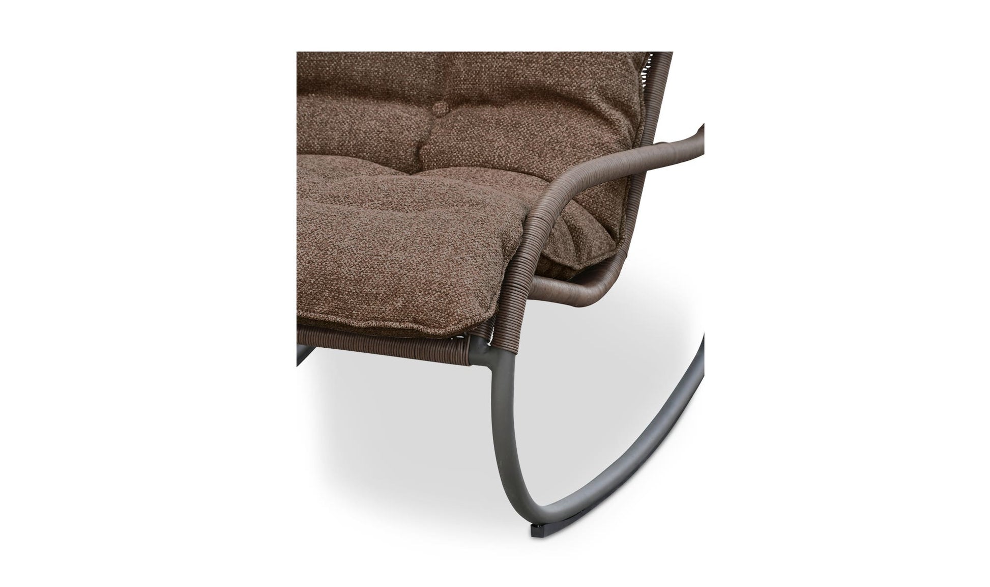 Lyra Outdoor Rocking Chair Brown by Moe's Home Collection - view 10