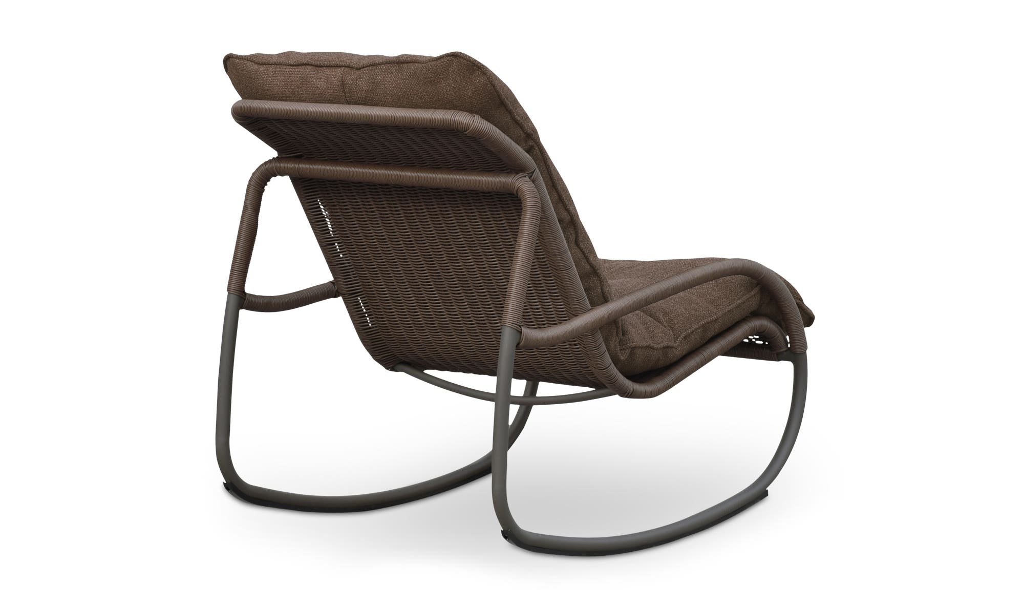 Lyra Outdoor Rocking Chair Brown by Moe's Home Collection - view 6
