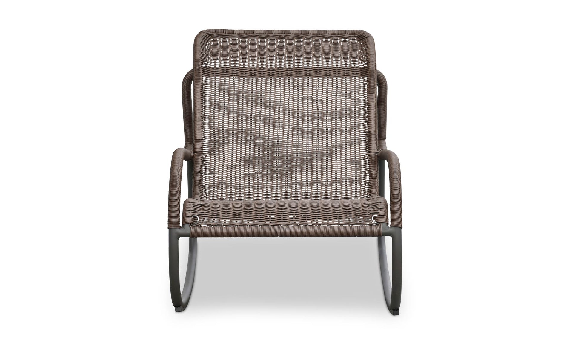 Lyra Outdoor Rocking Chair Brown by Moe's Home Collection - view 4