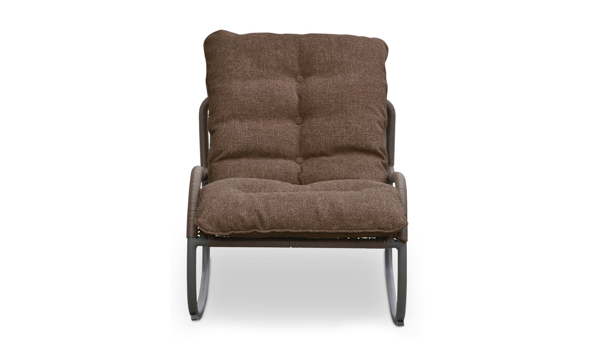 Lyra Outdoor Rocking Chair Brown by Moe's Home Collection - view 3