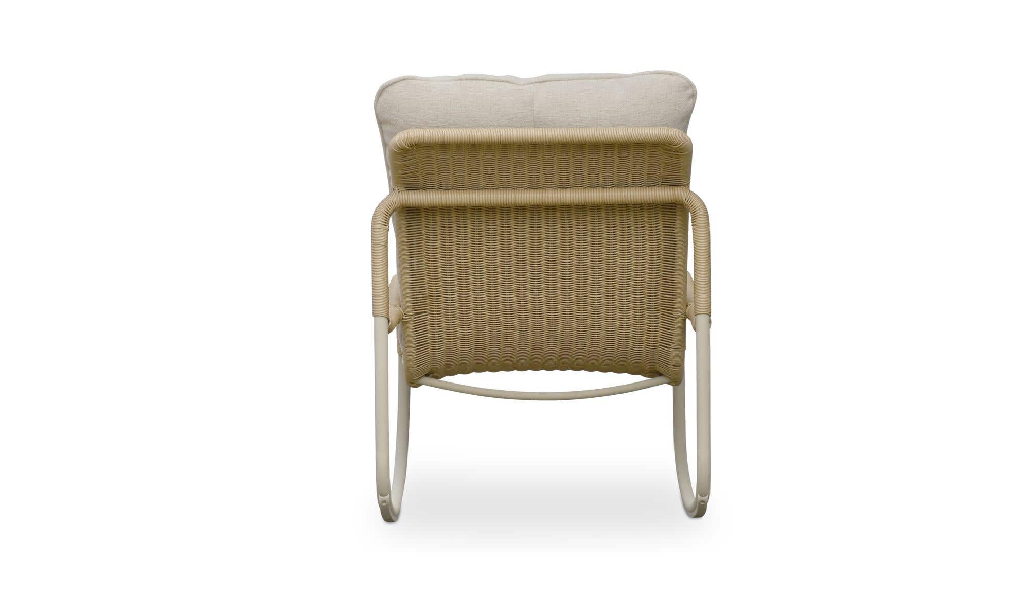 Lyra Outdoor Rocking Chair Beige by Moe's Home Collection - view 9