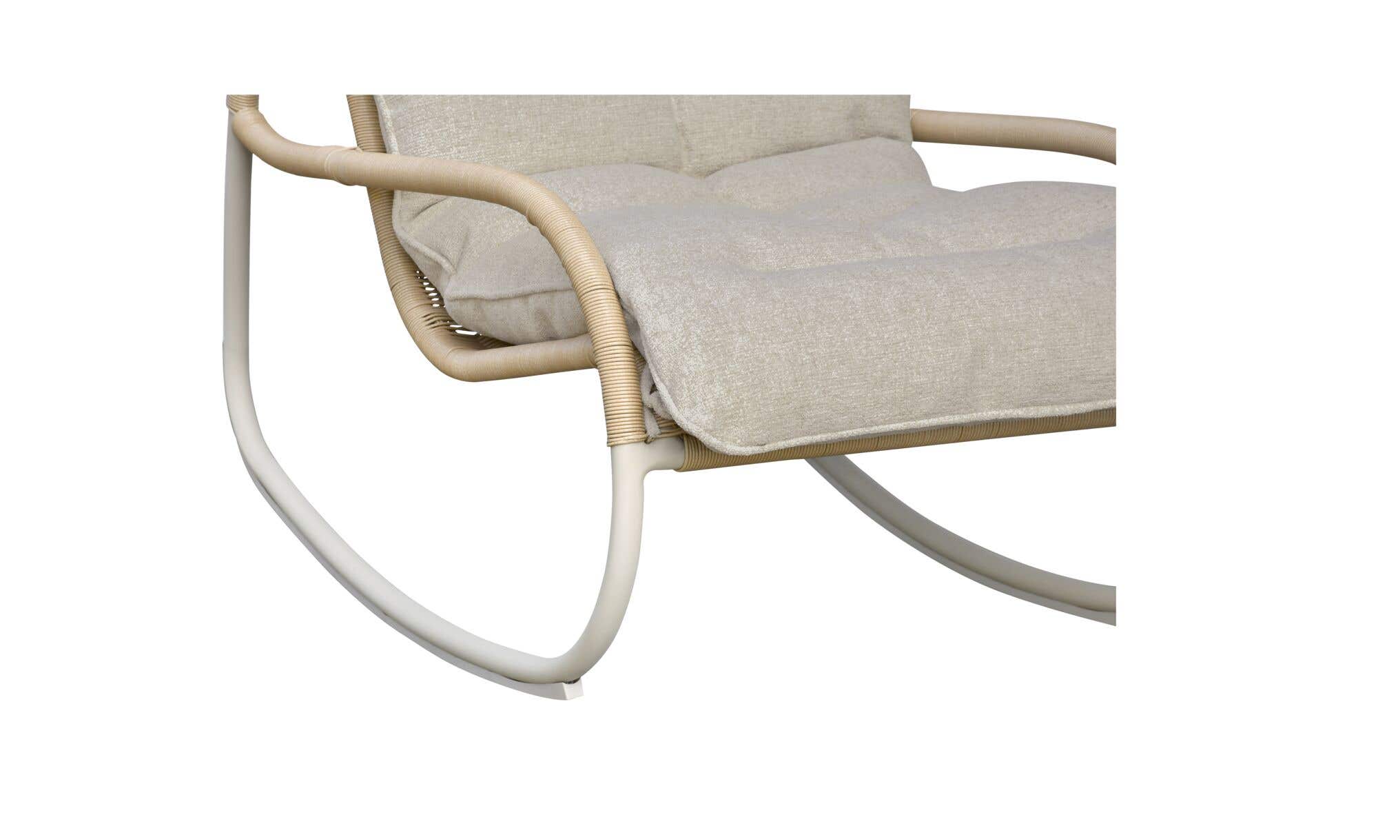 Lyra Outdoor Rocking Chair Beige by Moe's Home Collection - view 13