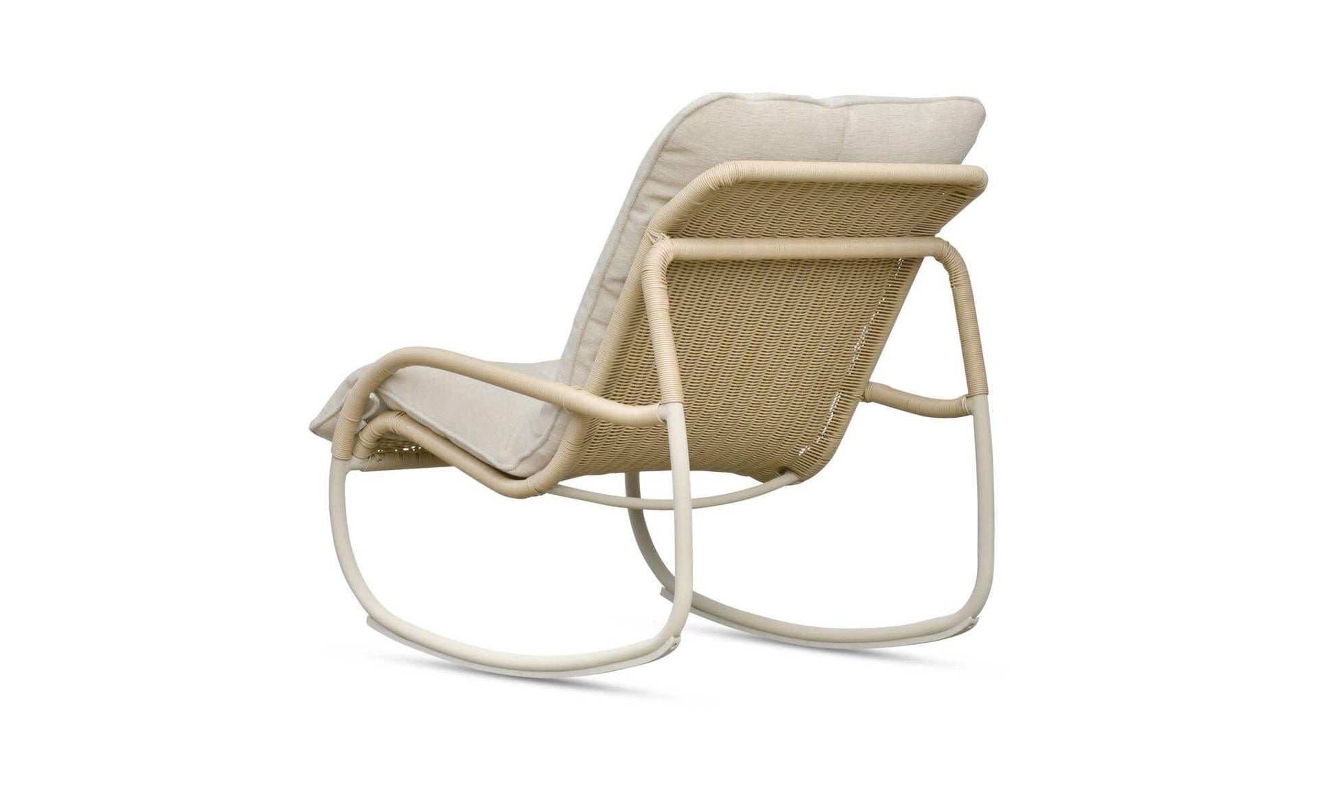 Lyra Outdoor Rocking Chair Beige by Moe's Home Collection - view 6