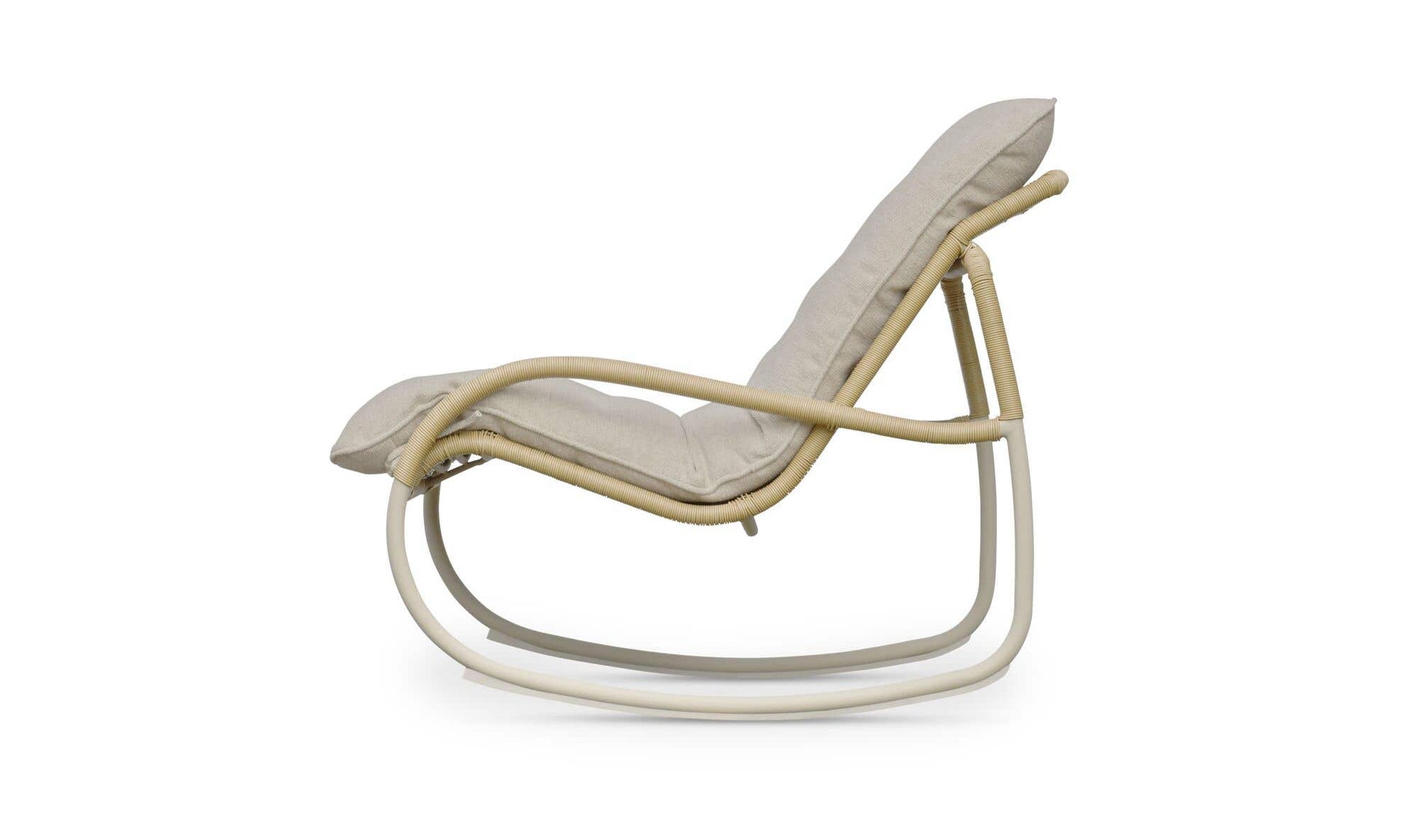 Lyra Outdoor Rocking Chair Beige by Moe's Home Collection - view 8