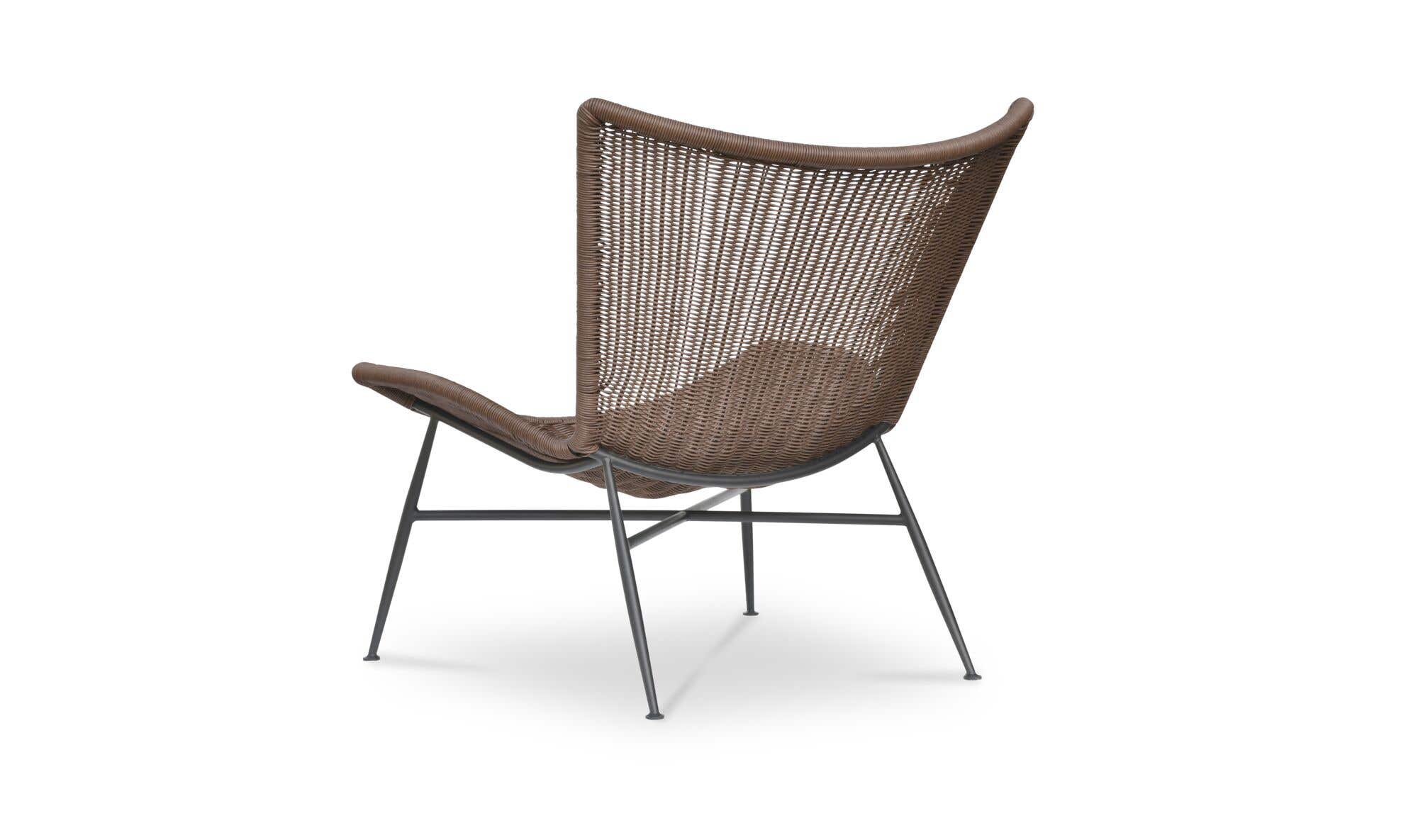 Paige Outdoor Accent Chair Brown by Moe's Home Collection - view 6