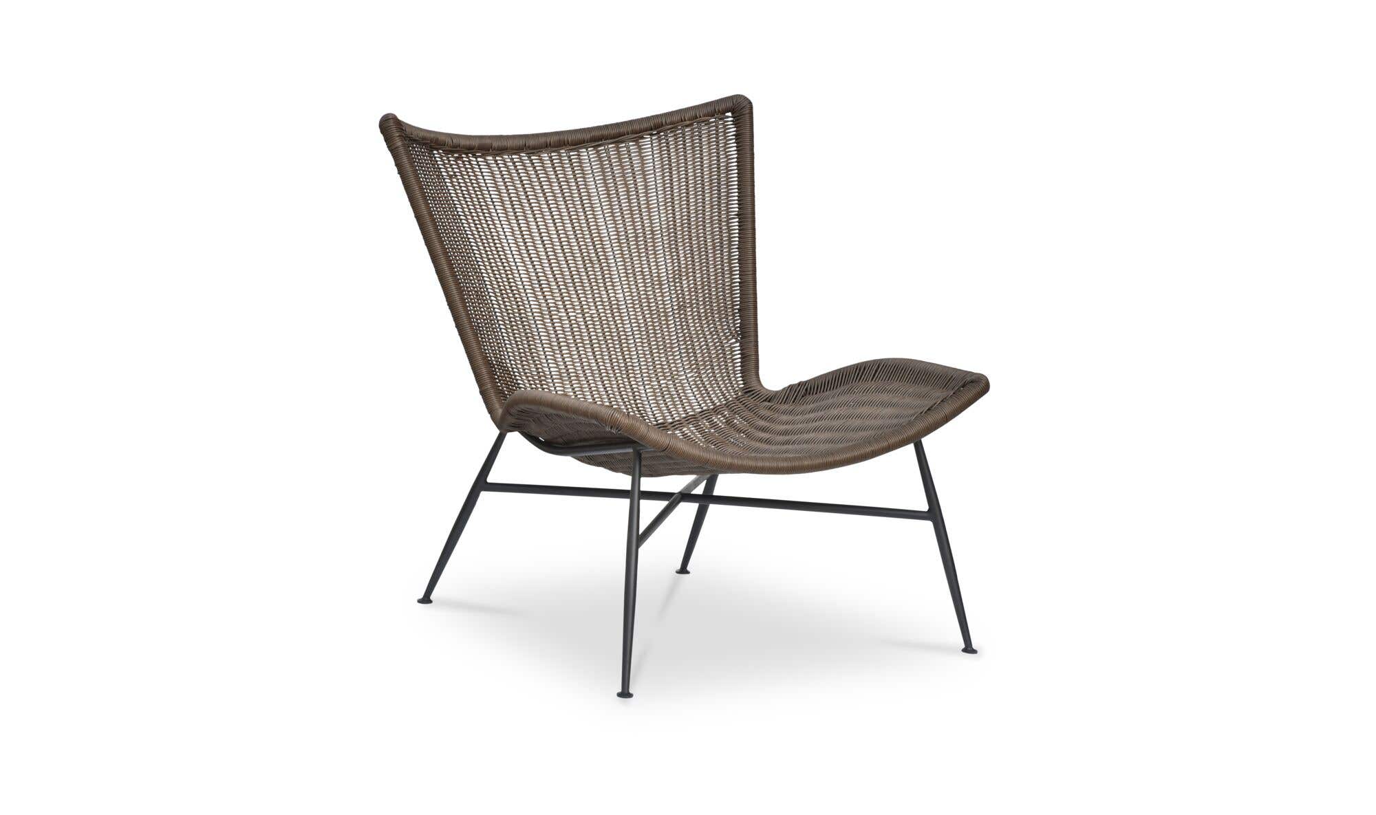 Paige Outdoor Accent Chair Brown by Moe's Home Collection - view 7