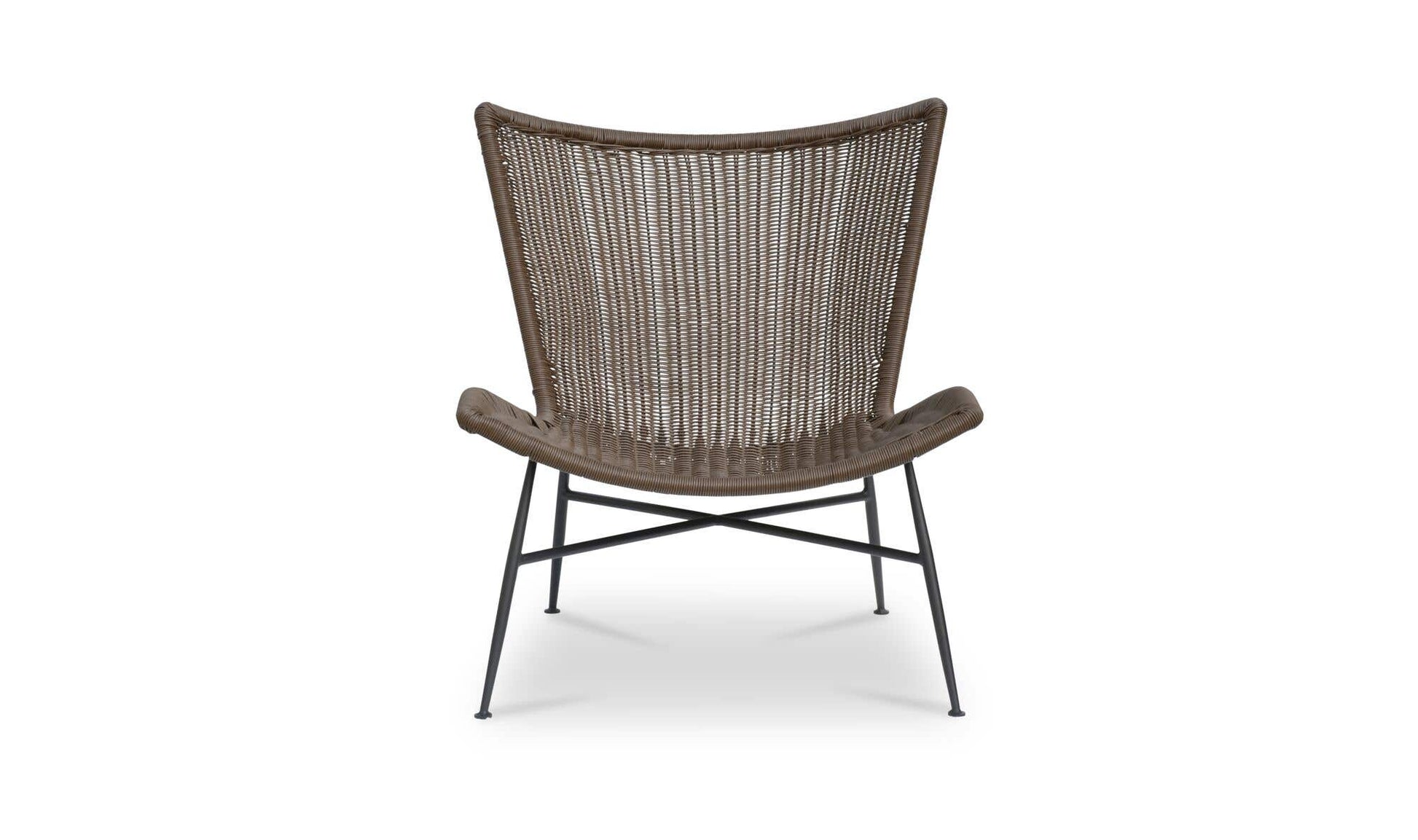 Paige Outdoor Accent Chair Brown by Moe's Home Collection - view 4