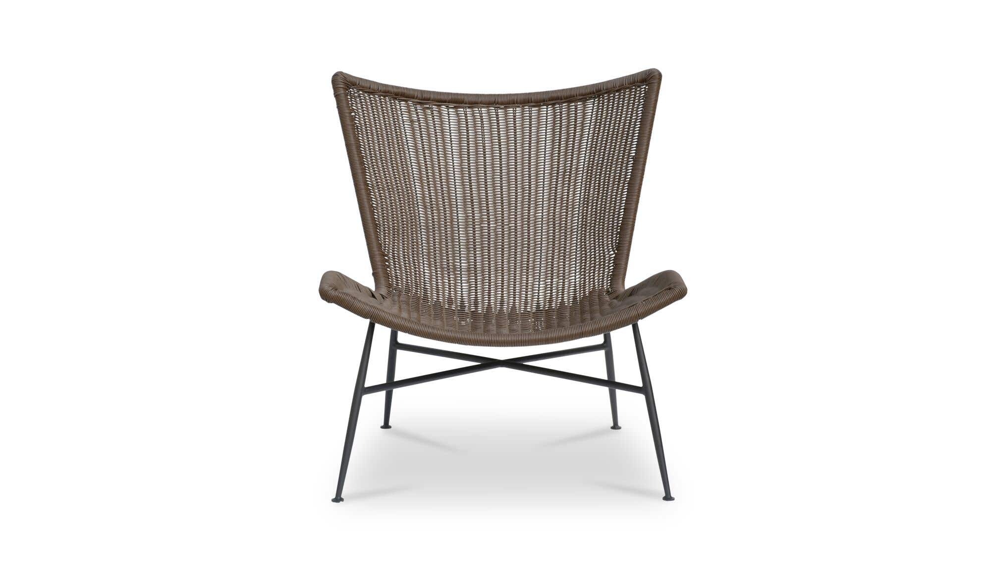 Paige Outdoor Accent Chair Brown by Moe's Home Collection - view 4
