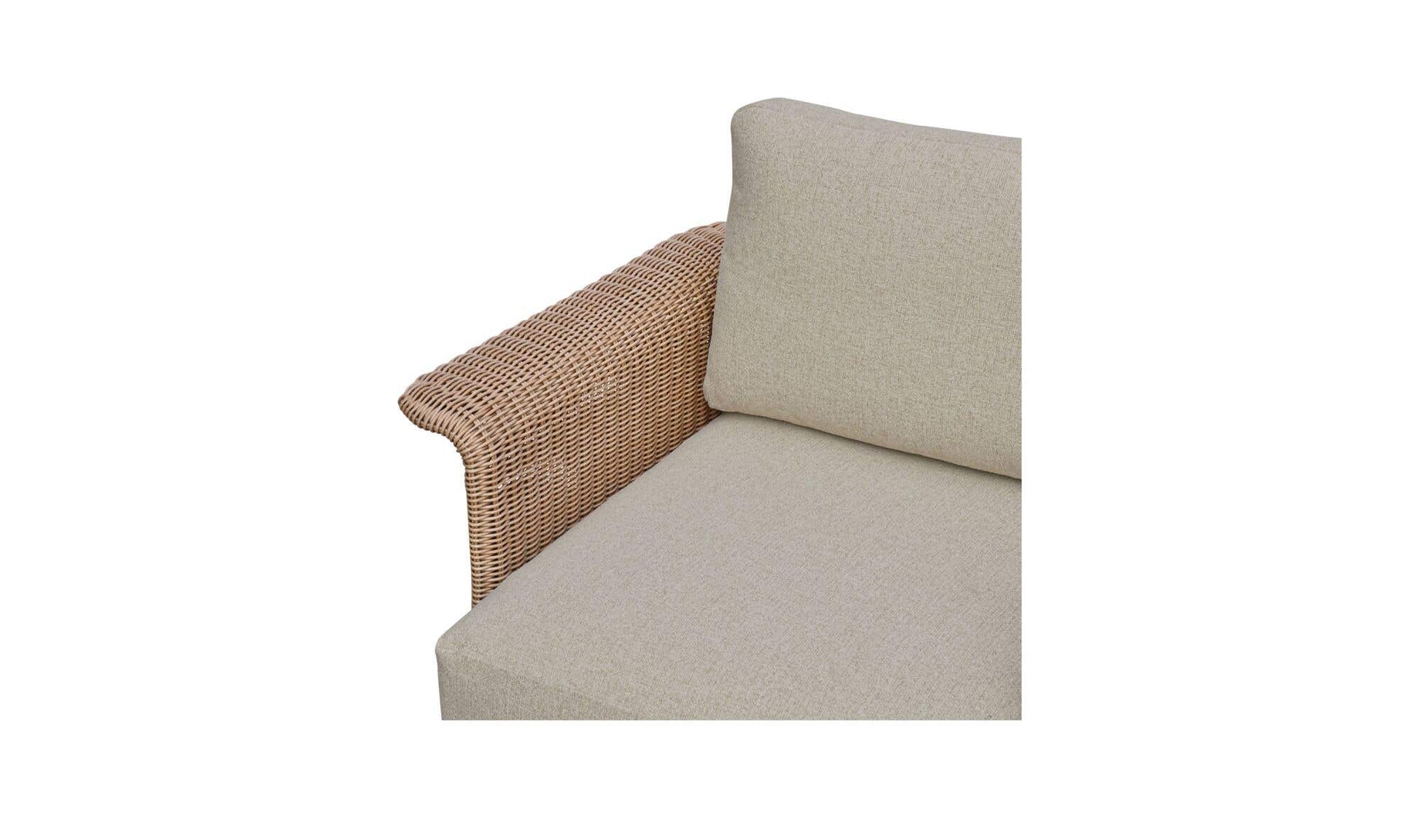 Meredith Outdoor Accent Chair Beige by Moe's Home Collection - view 12