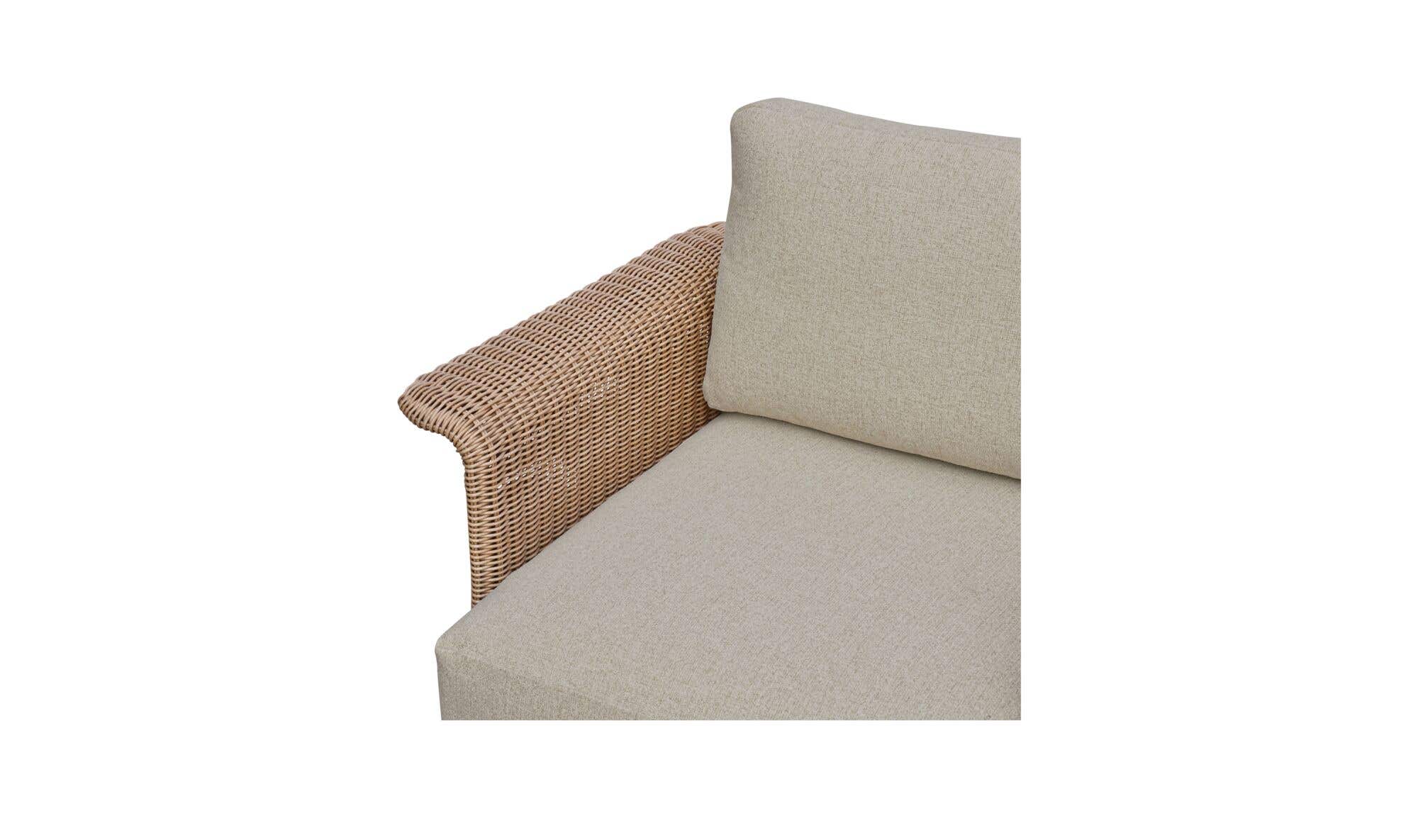 Meredith Outdoor Accent Chair Beige by Moe's Home Collection - view 12