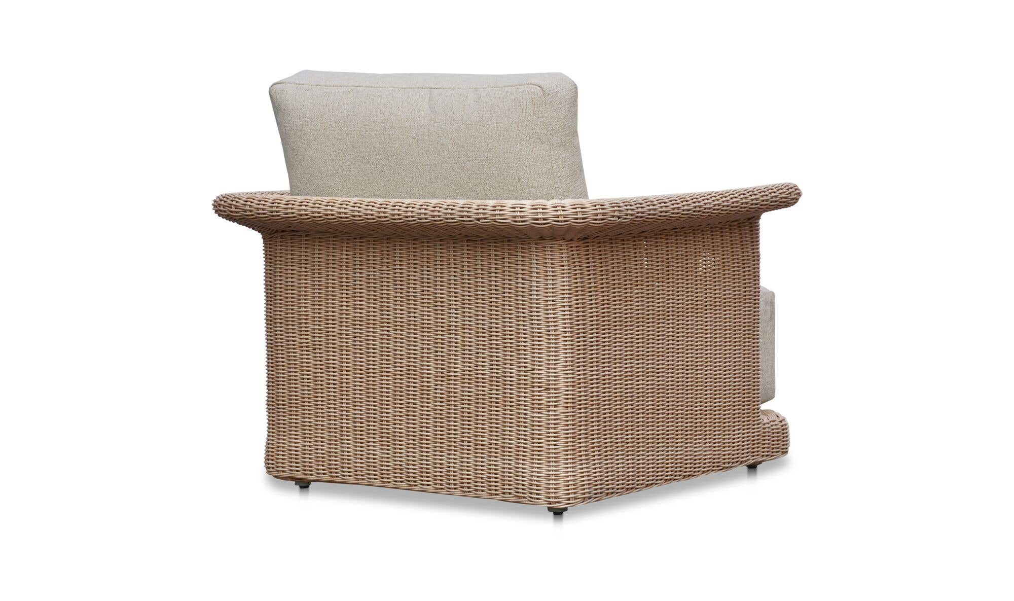 Meredith Outdoor Accent Chair Beige by Moe's Home Collection - view 6
