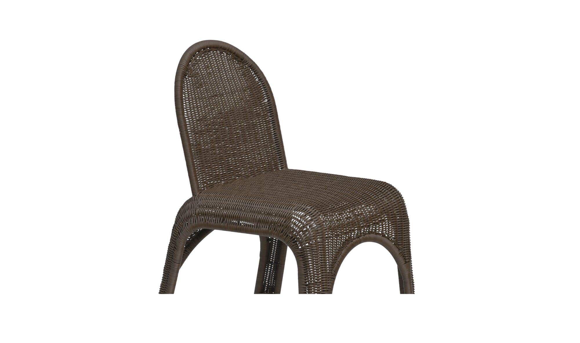 Kendall Outdoor Dining Chair Brown-Set of Two by Moe's Home Collection - view 13