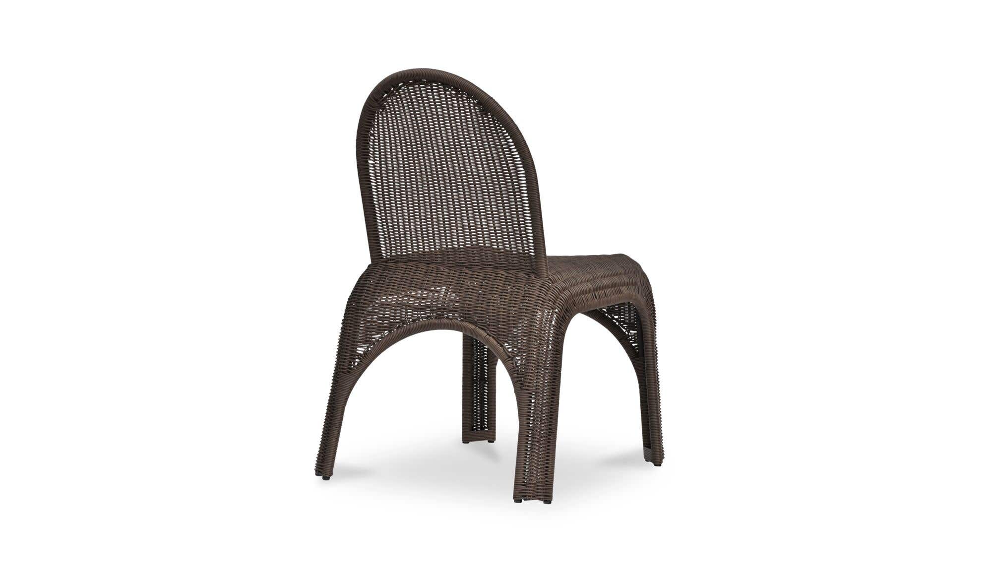 Kendall Outdoor Dining Chair Brown-Set of Two by Moe's Home Collection - view 8