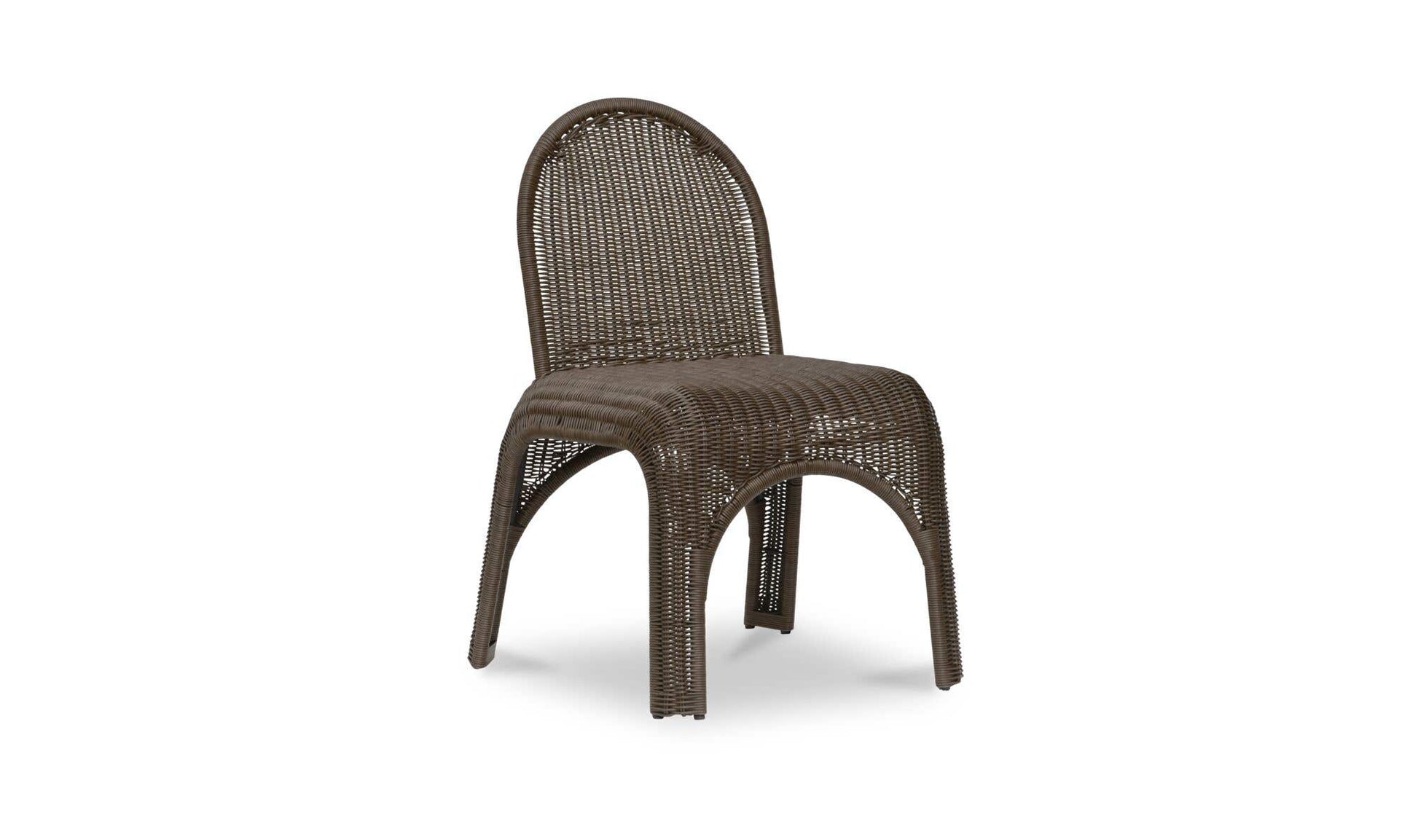 Kendall Outdoor Dining Chair Brown-Set of Two by Moe's Home Collection - view 9