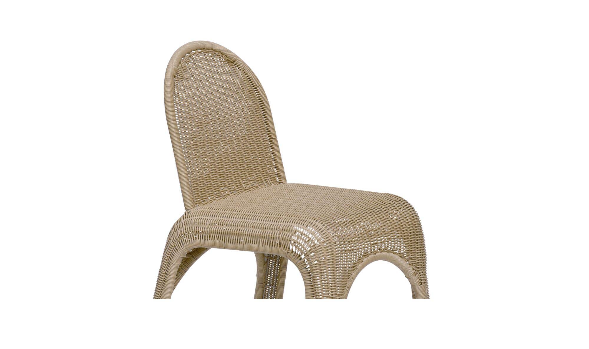 Kendall Outdoor Dining Chair Natural-Set of Two by Moe's Home Collection - view 13