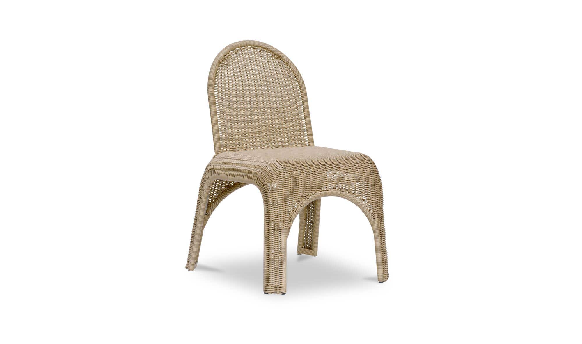 Kendall Outdoor Dining Chair Natural-Set of Two by Moe's Home Collection - view 8