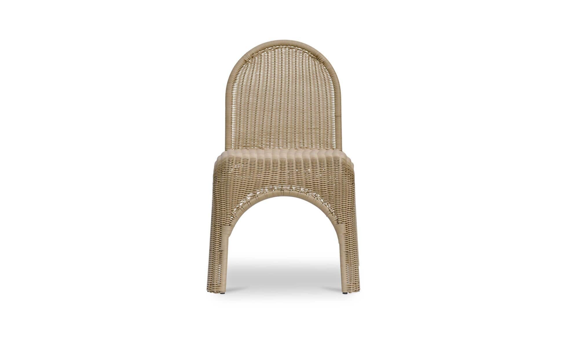 Kendall Outdoor Dining Chair Natural-Set of Two by Moe's Home Collection - view 7