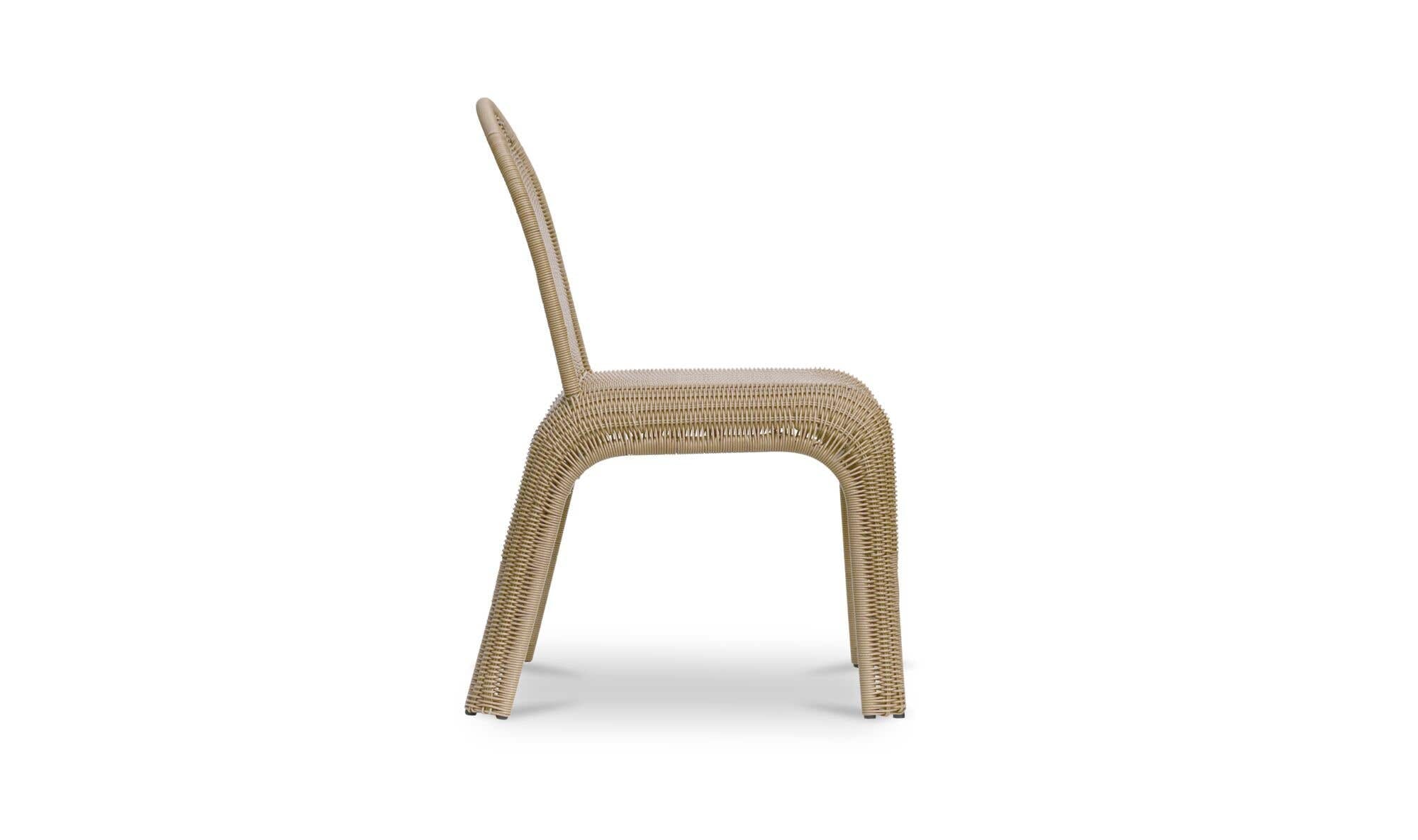 Kendall Outdoor Dining Chair Natural-Set of Two by Moe's Home Collection - view 9