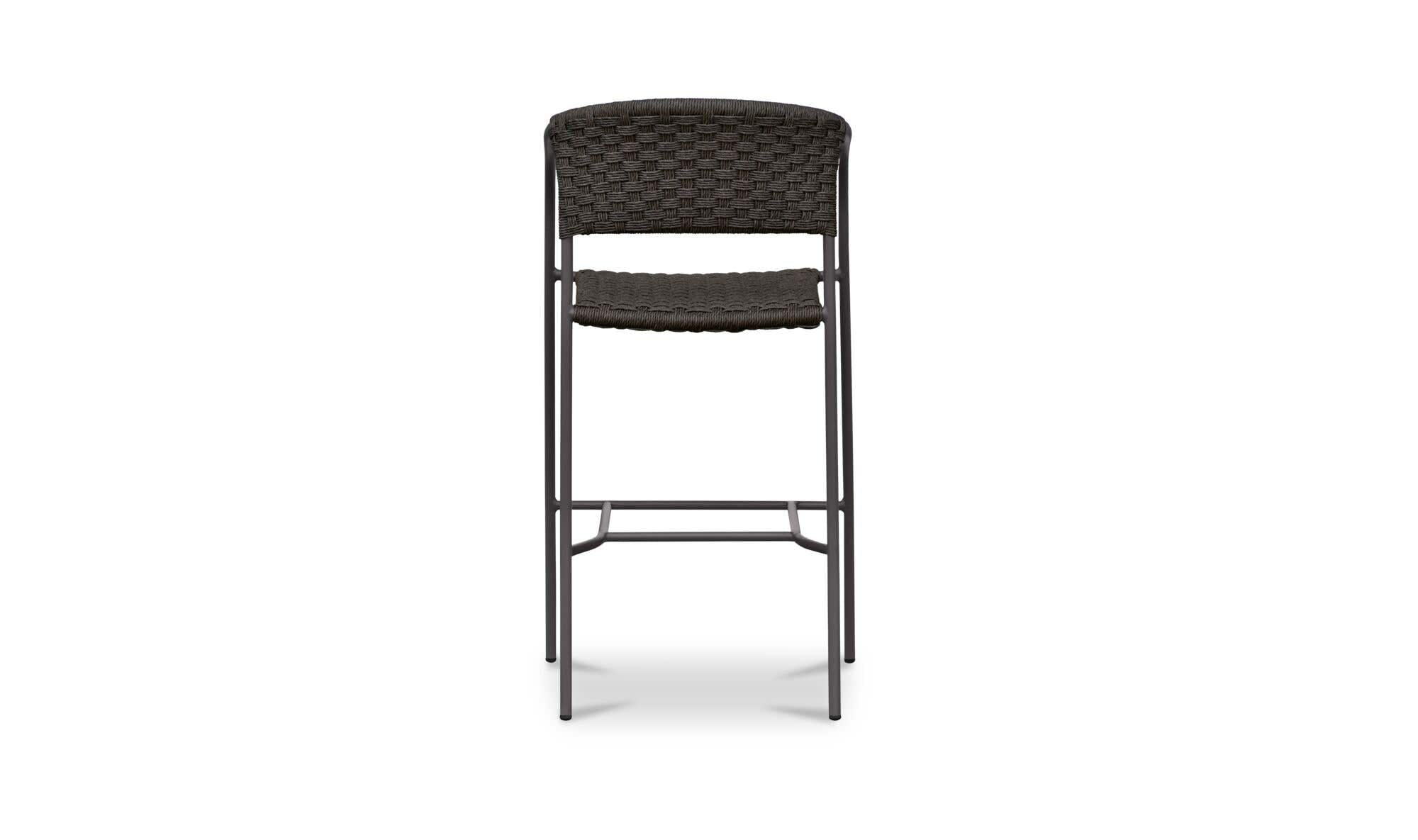 Zola Outdoor Bar Stool Dark Brown by Moe's Home Collection - view 9