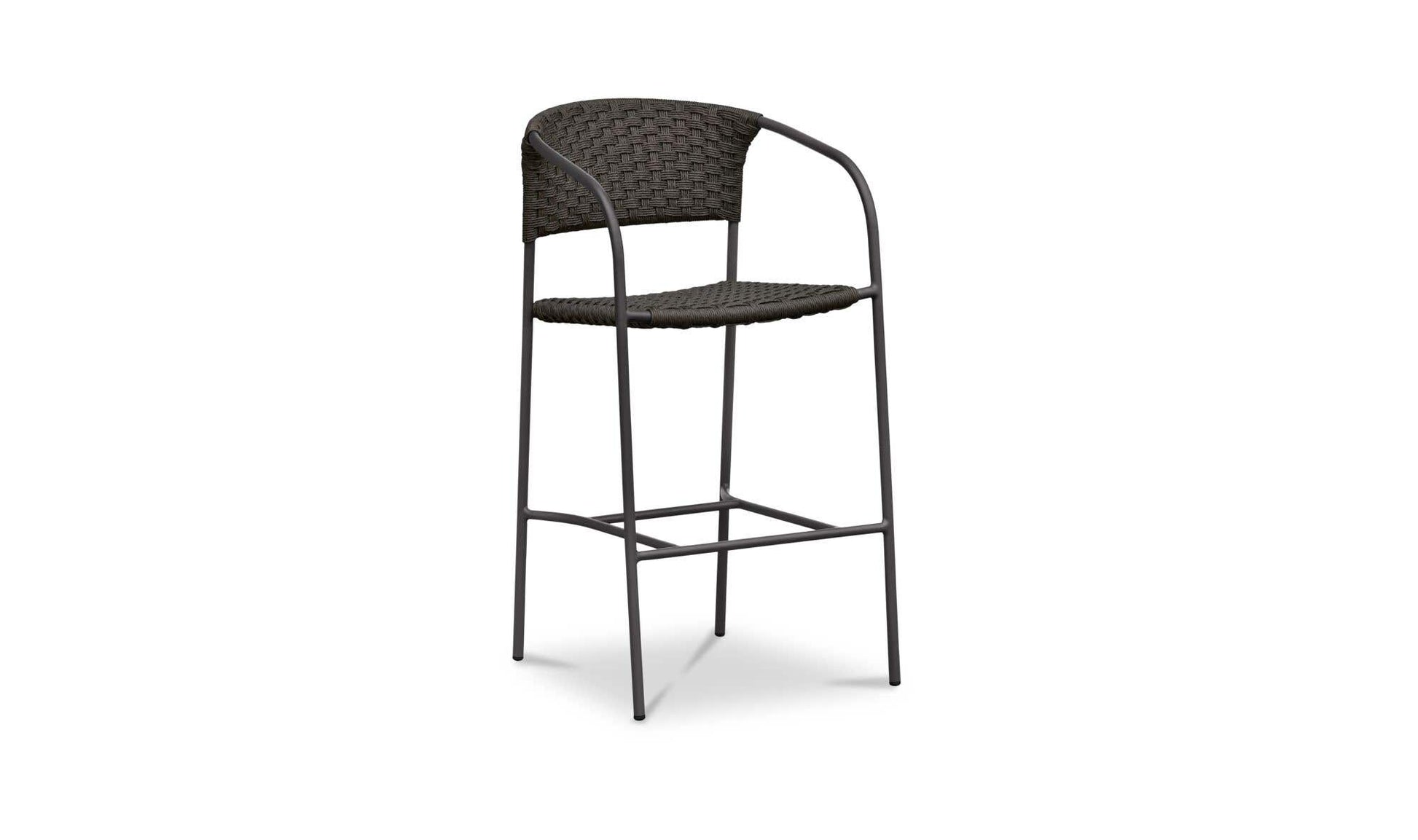 Zola Outdoor Bar Stool Dark Brown by Moe's Home Collection - view 7