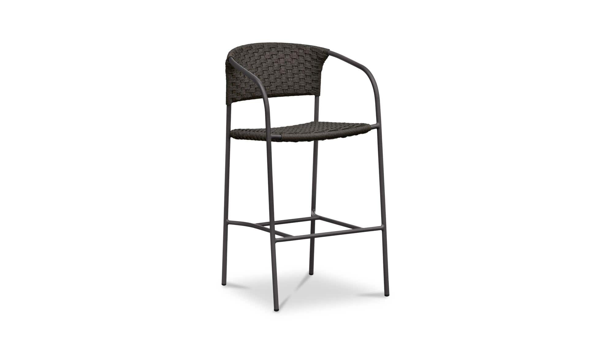Zola Outdoor Bar Stool Dark Brown by Moe's Home Collection - view 7