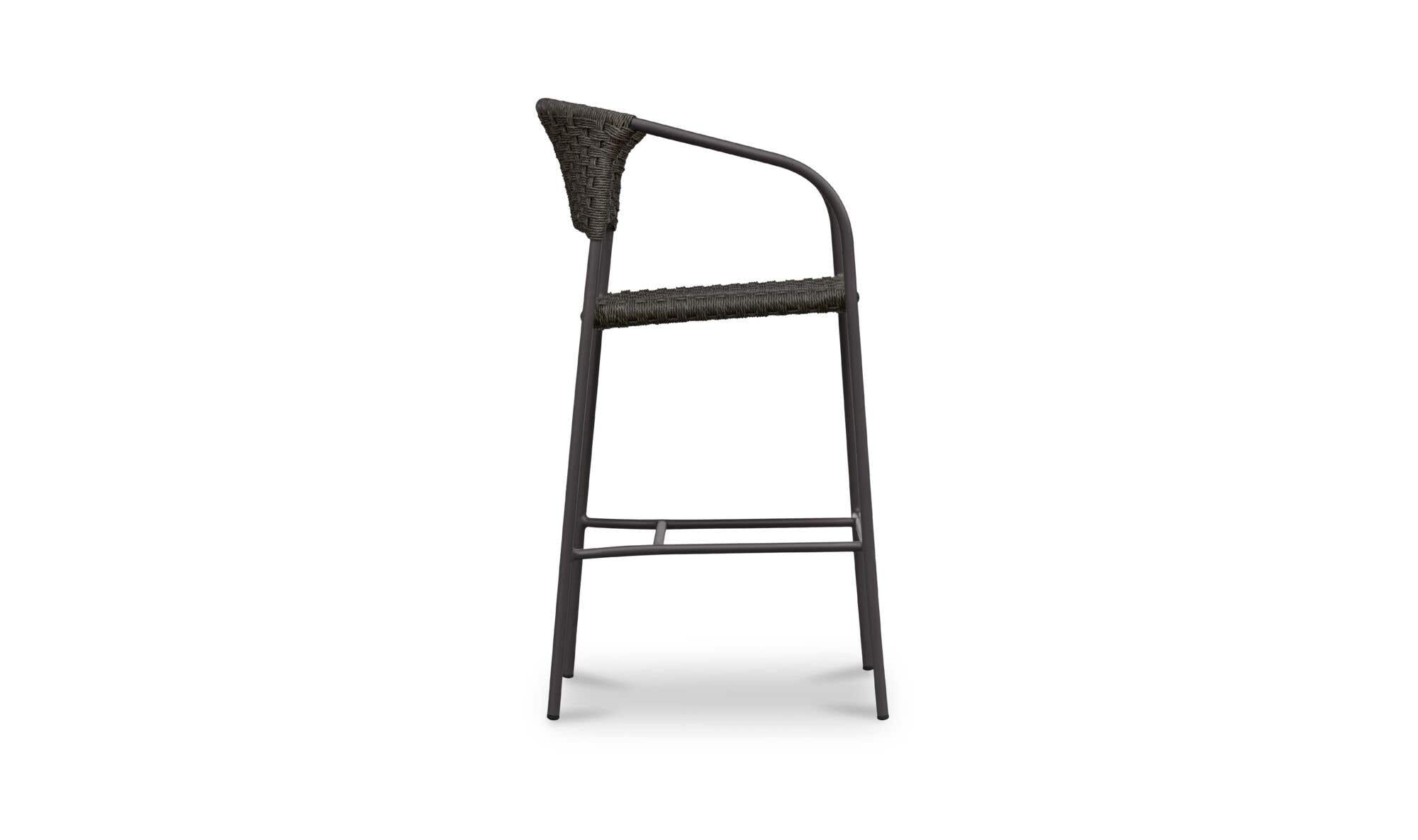 Zola Outdoor Bar Stool Dark Brown by Moe's Home Collection - view 8