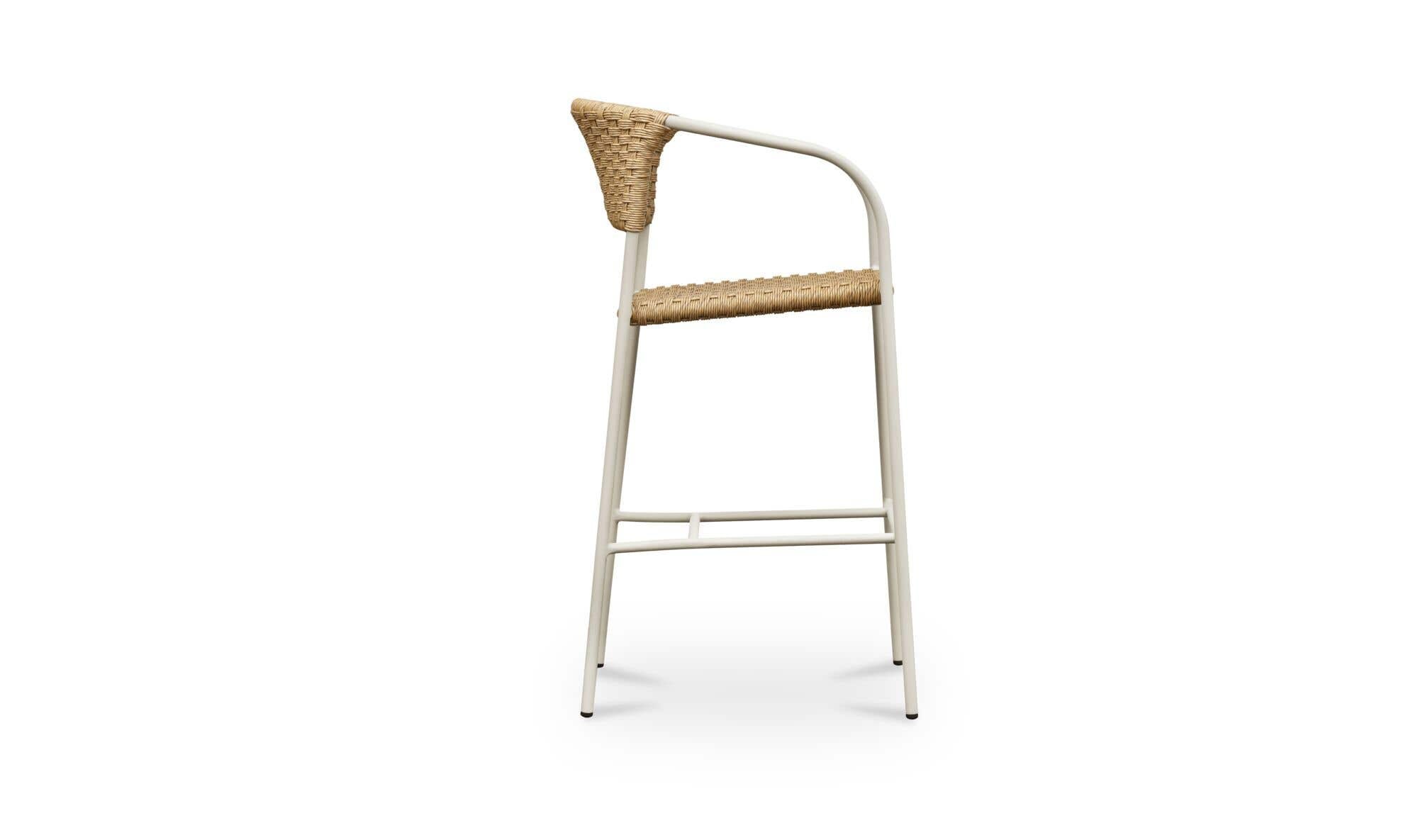 Zola Outdoor Bar Stool Natural by Moe's Home Collection - view 7