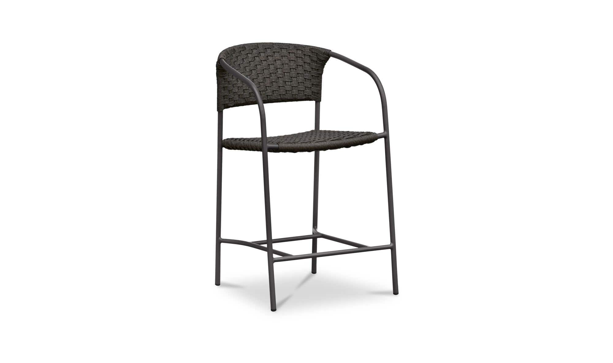 Zola Outdoor Counter Chair Dark Brown by Moe's Home Collection - view 6