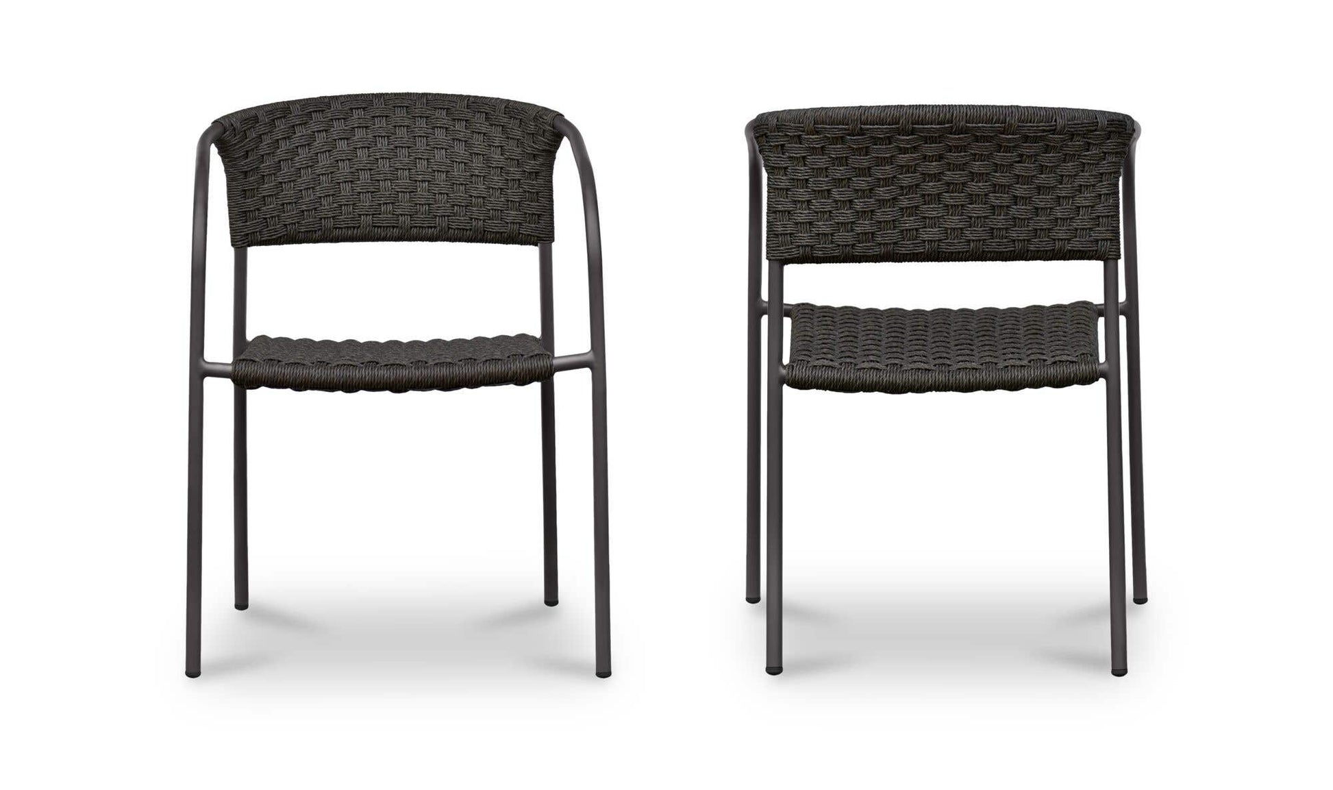 Zola Outdoor Dining Chair Dark Brown-Set Of Two by Moe's Home Collection - view 7