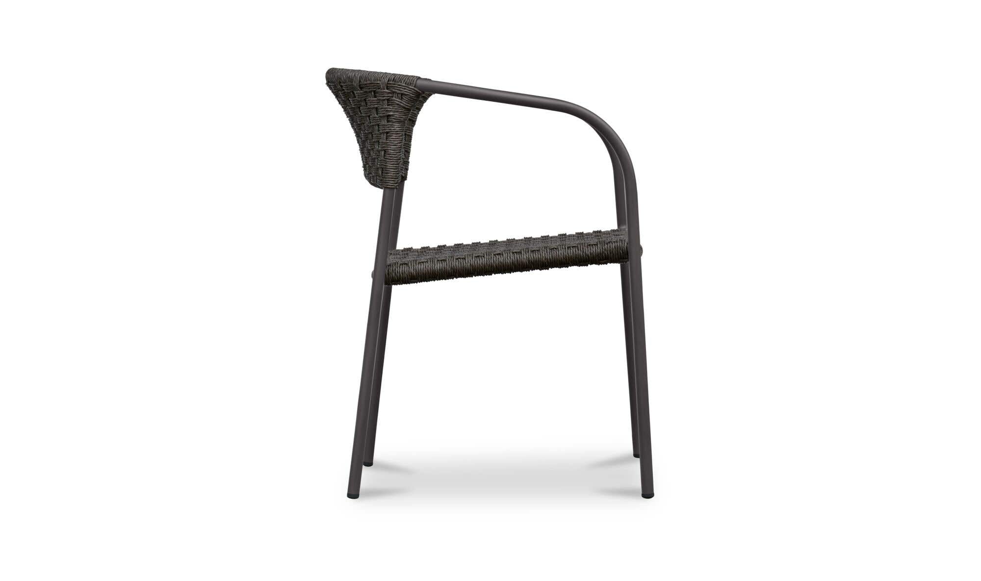 Zola Outdoor Dining Chair Dark Brown-Set Of Two by Moe's Home Collection - view 10