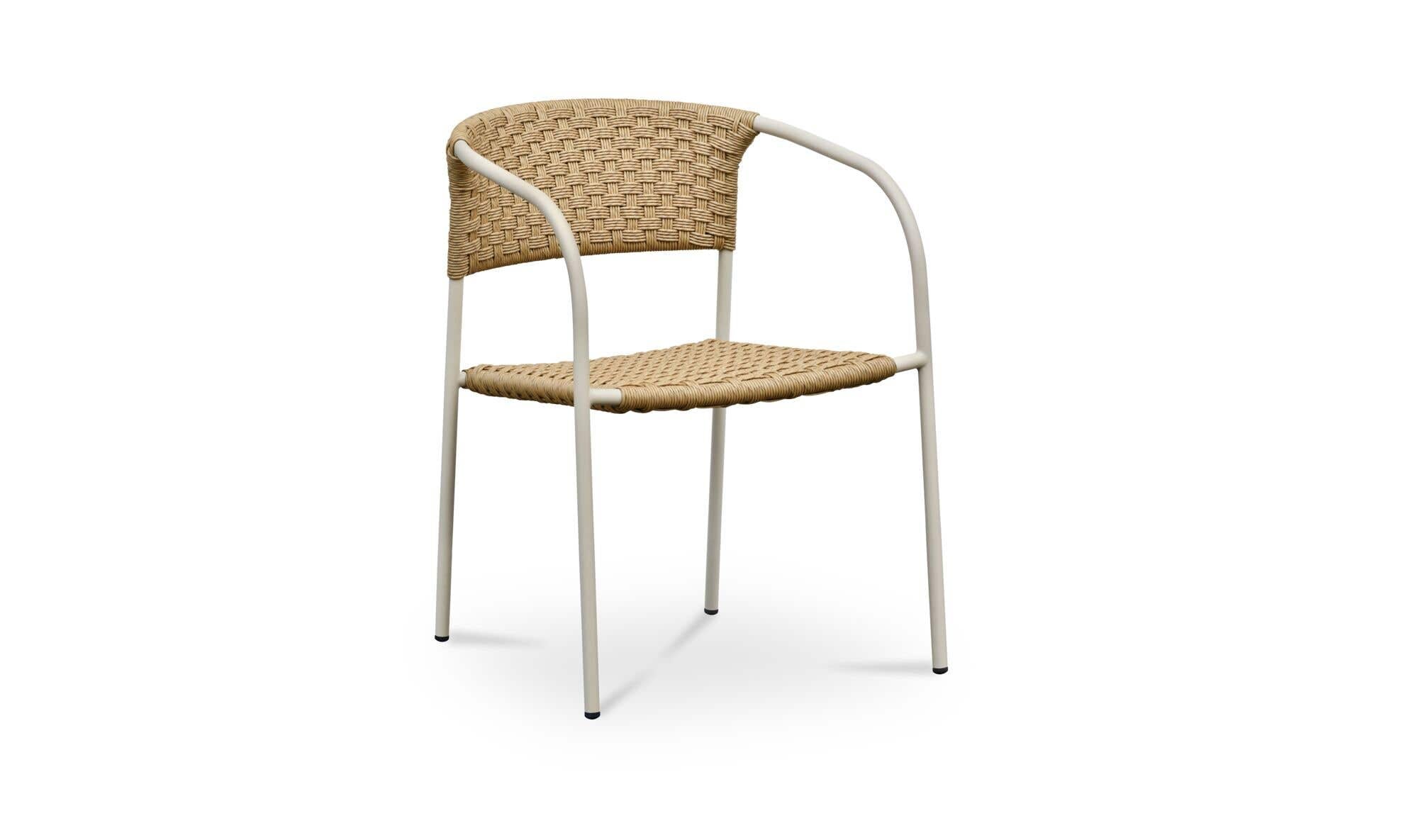 Zola Outdoor Dining Chair Natural-Set Of Two by Moe's Home Collection - view 10