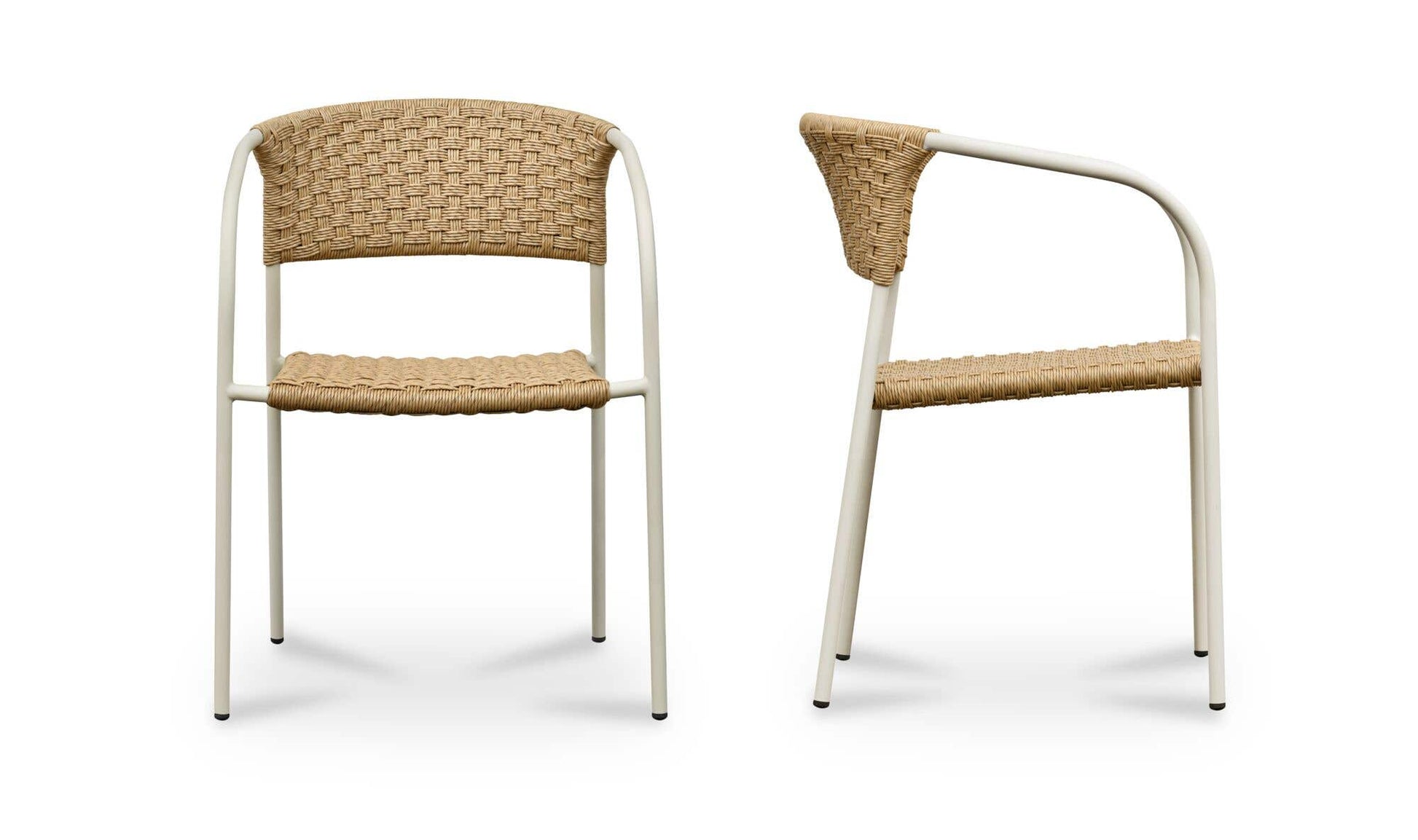 Zola Outdoor Dining Chair Natural-Set Of Two by Moe's Home Collection - view 7