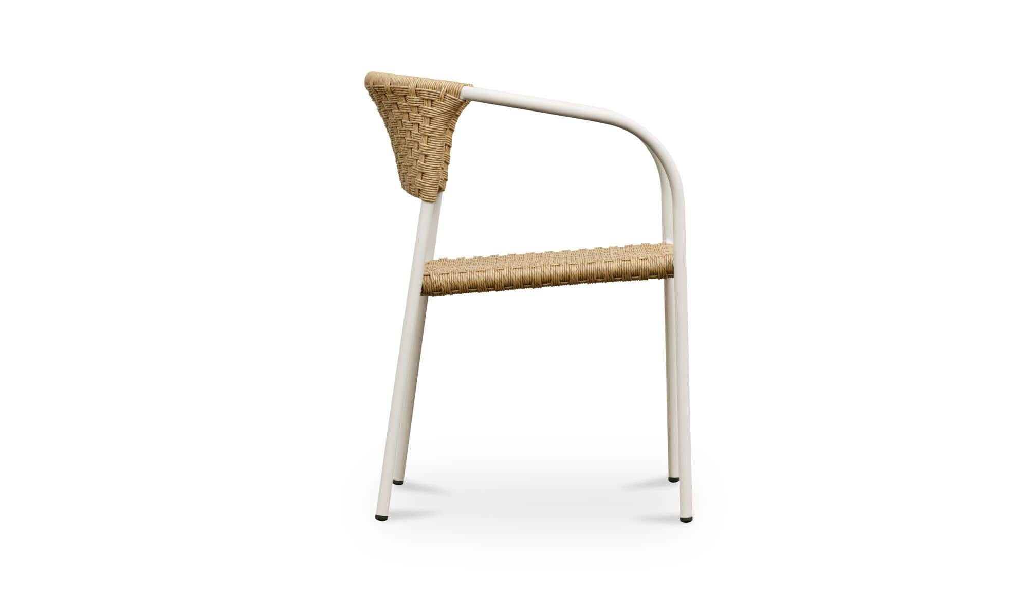 Zola Outdoor Dining Chair Natural-Set Of Two by Moe's Home Collection - view 11
