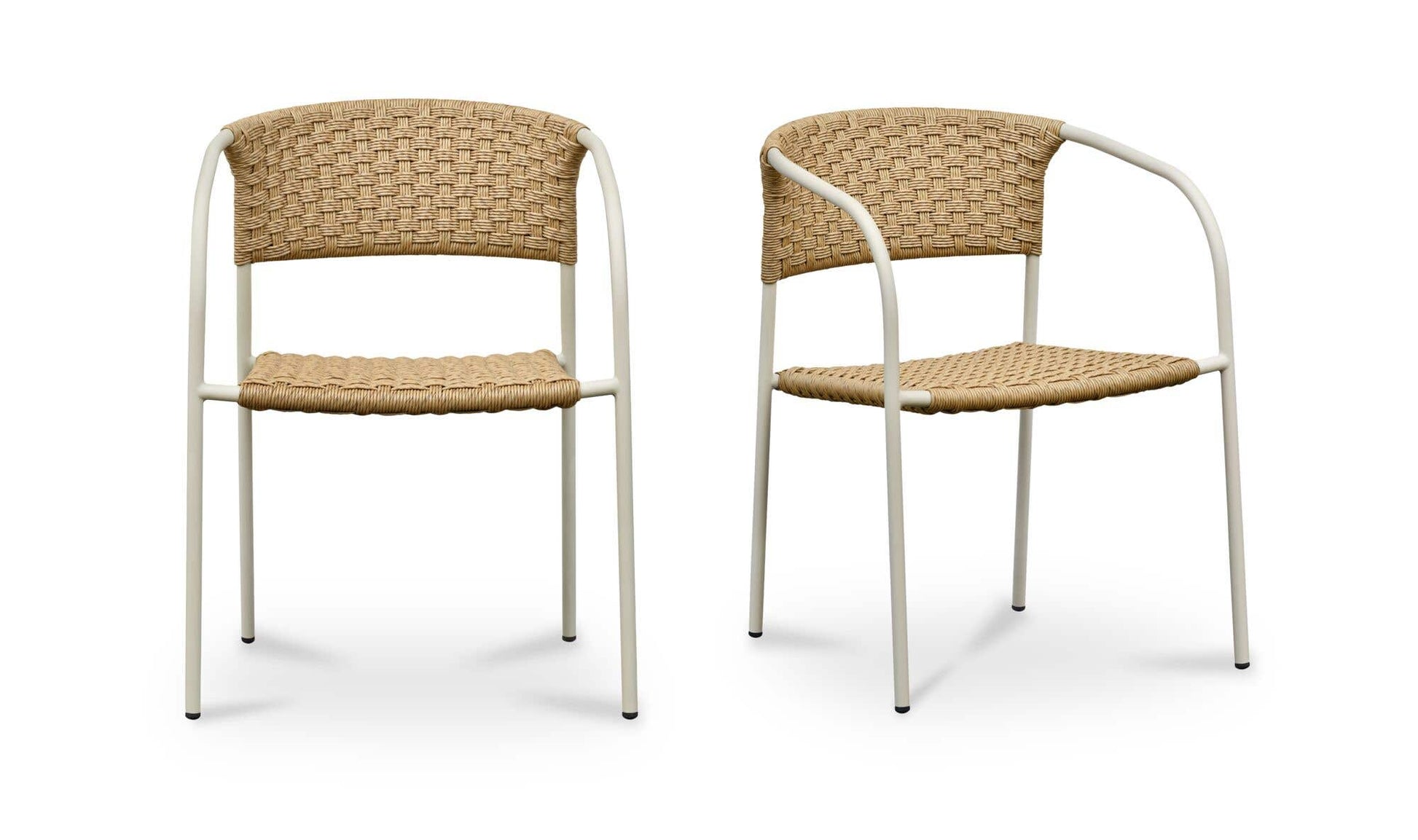 Zola Outdoor Dining Chair Natural-Set Of Two by Moe's Home Collection - view 5
