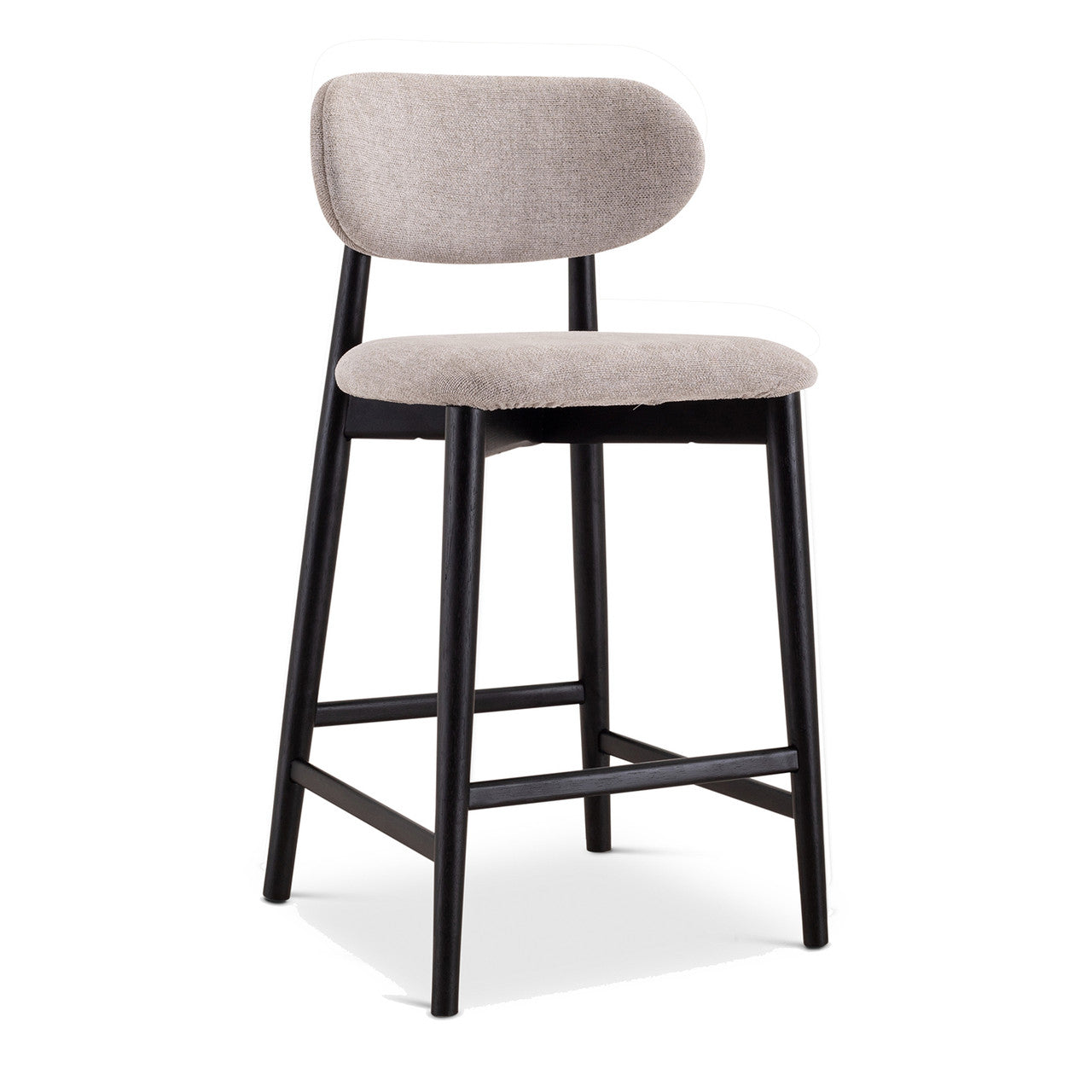 Lucia Counter Stool - Harvest Jute Seat - Ebano Frame