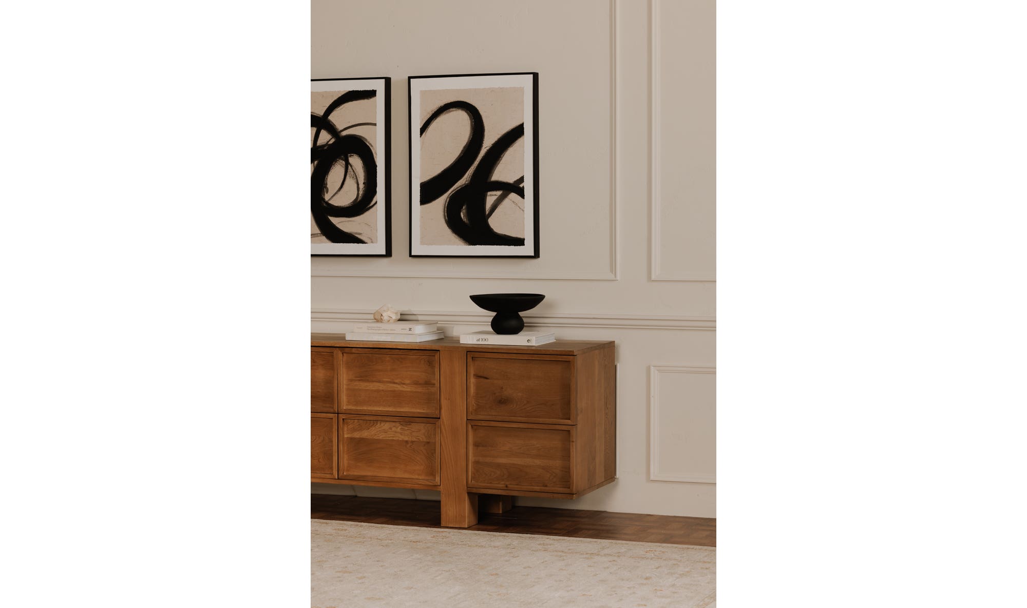 Asha Decorative Bowl Black Terracotta by Moe's Home Collection - view 7