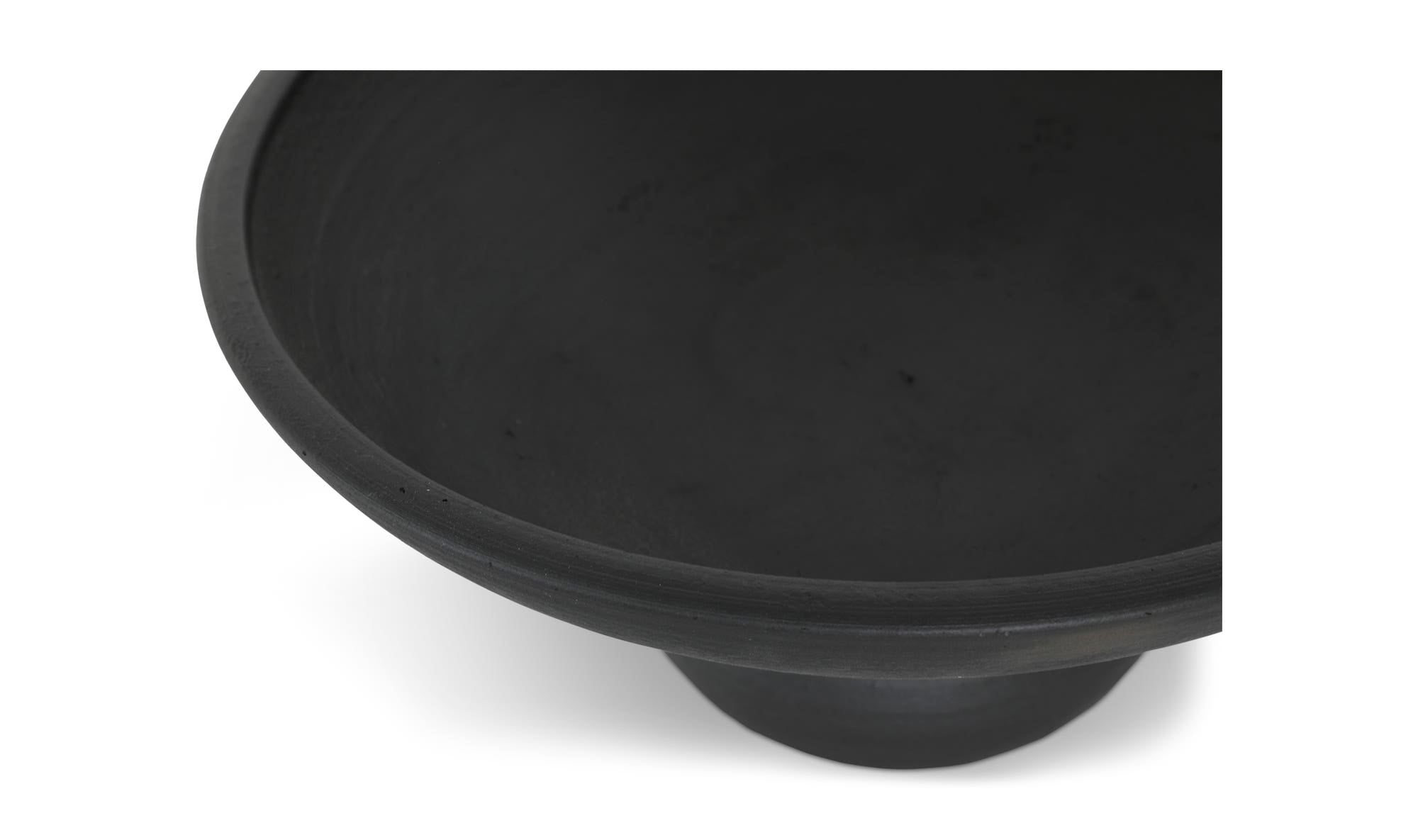 Asha Decorative Bowl Black Terracotta by Moe's Home Collection - view 10