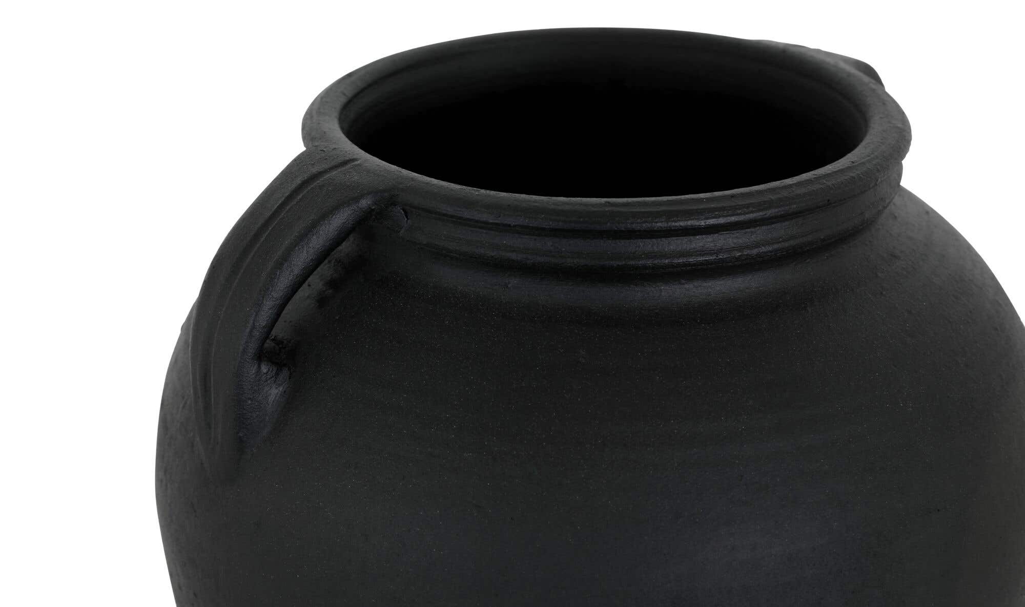 Jovi Vase Black Terracotta by Moe's Home Collection - view 8