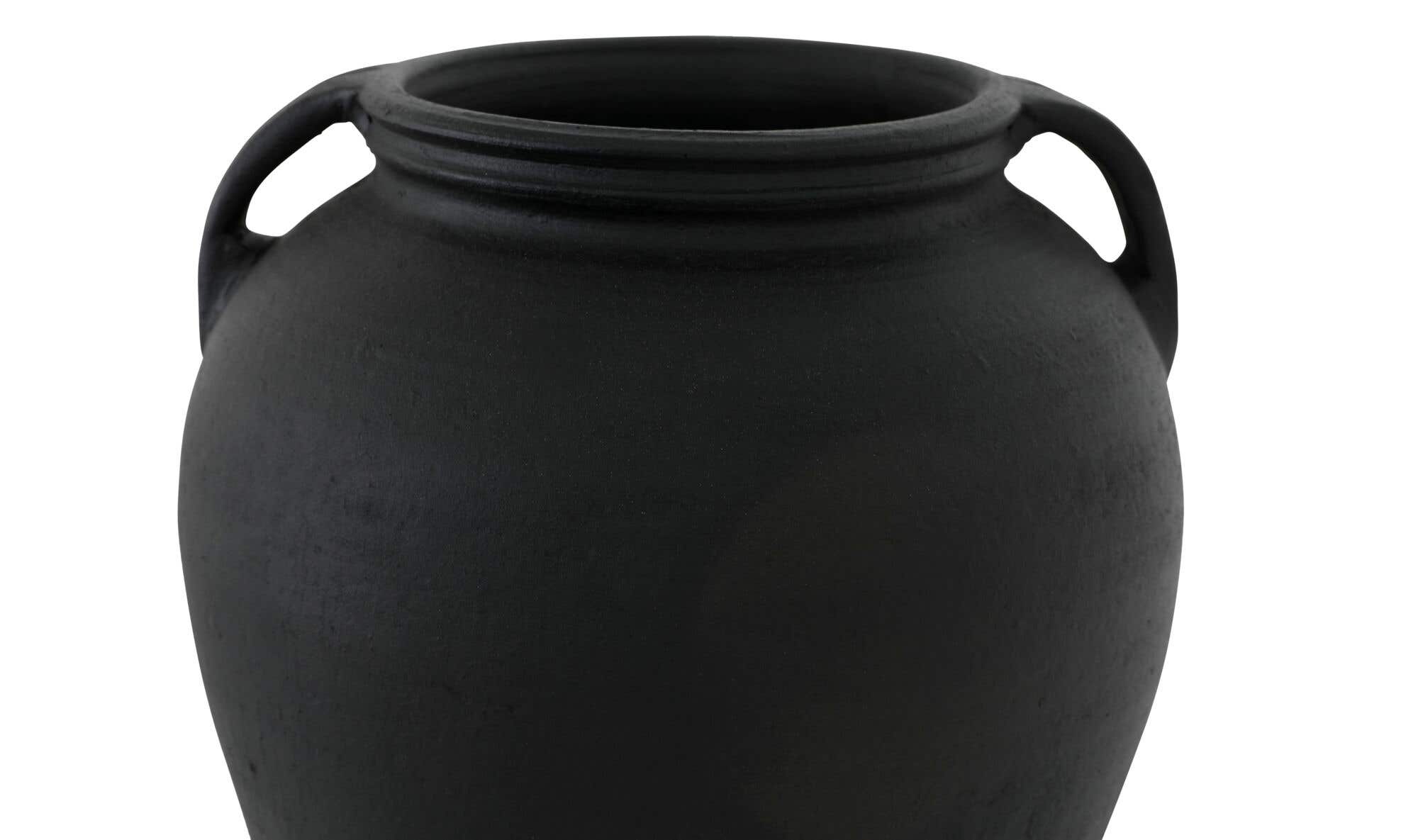 Jovi Vase Black Terracotta by Moe's Home Collection - view 9