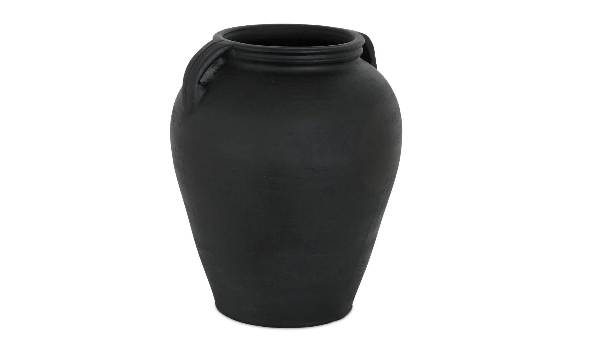 Jovi Vase Black Terracotta by Moe's Home Collection - view 6