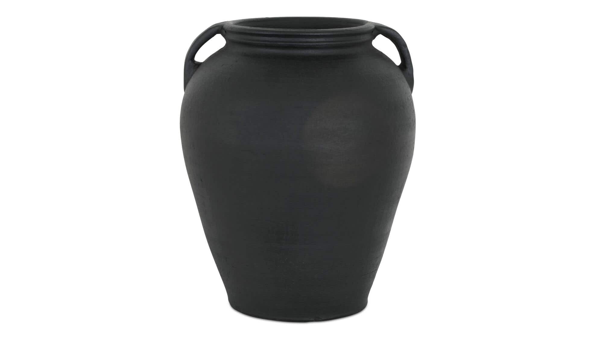 Jovi Vase Black Terracotta by Moe's Home Collection - view 5