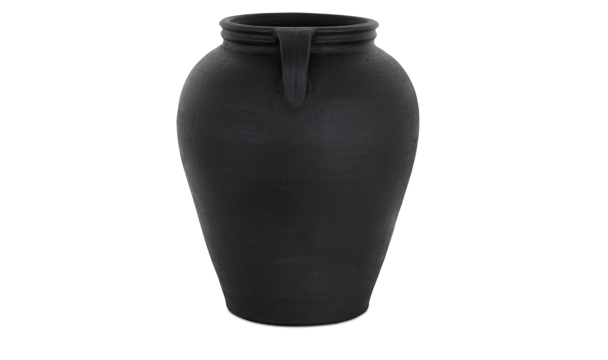 Jovi Vase Black Terracotta by Moe's Home Collection - view 7