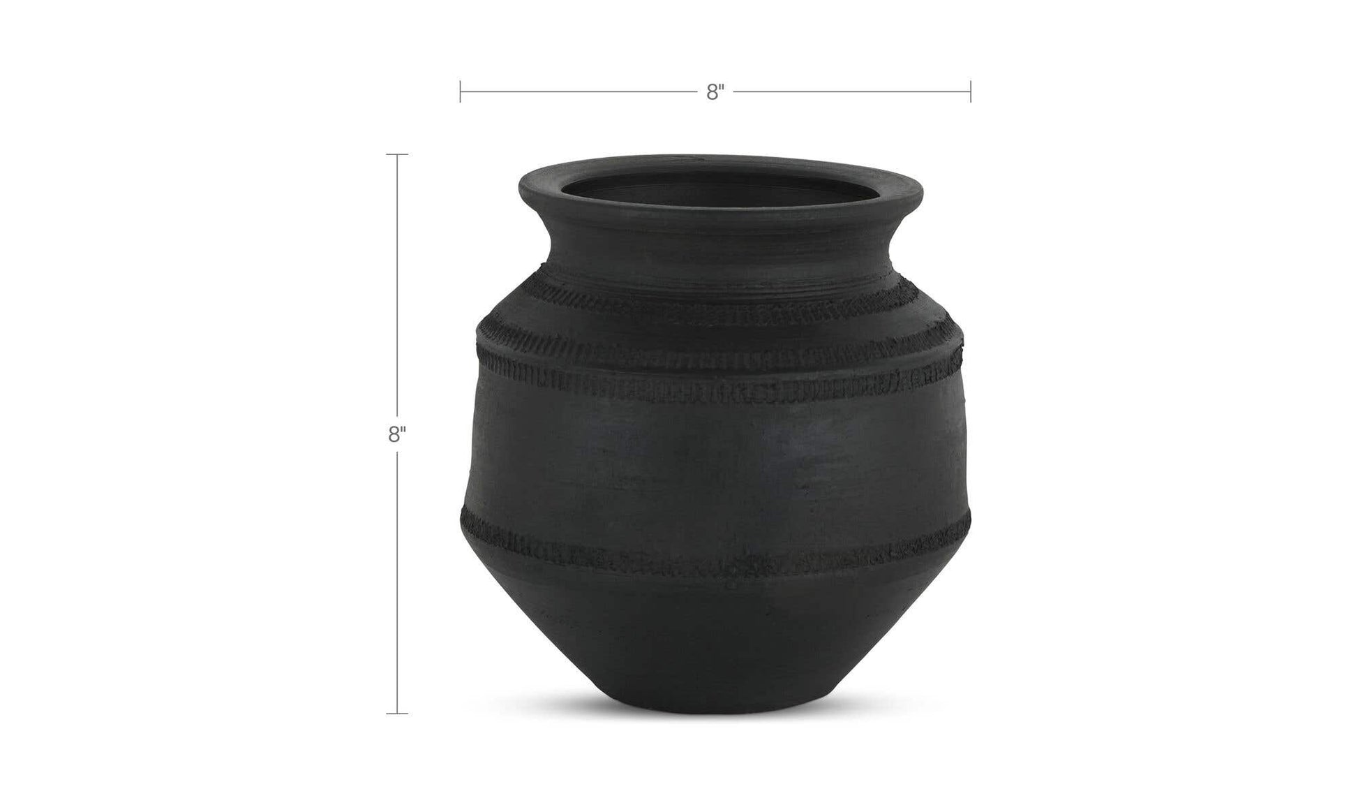 Astra Vessel Black Terracotta by Moe's Home Collection - view 10