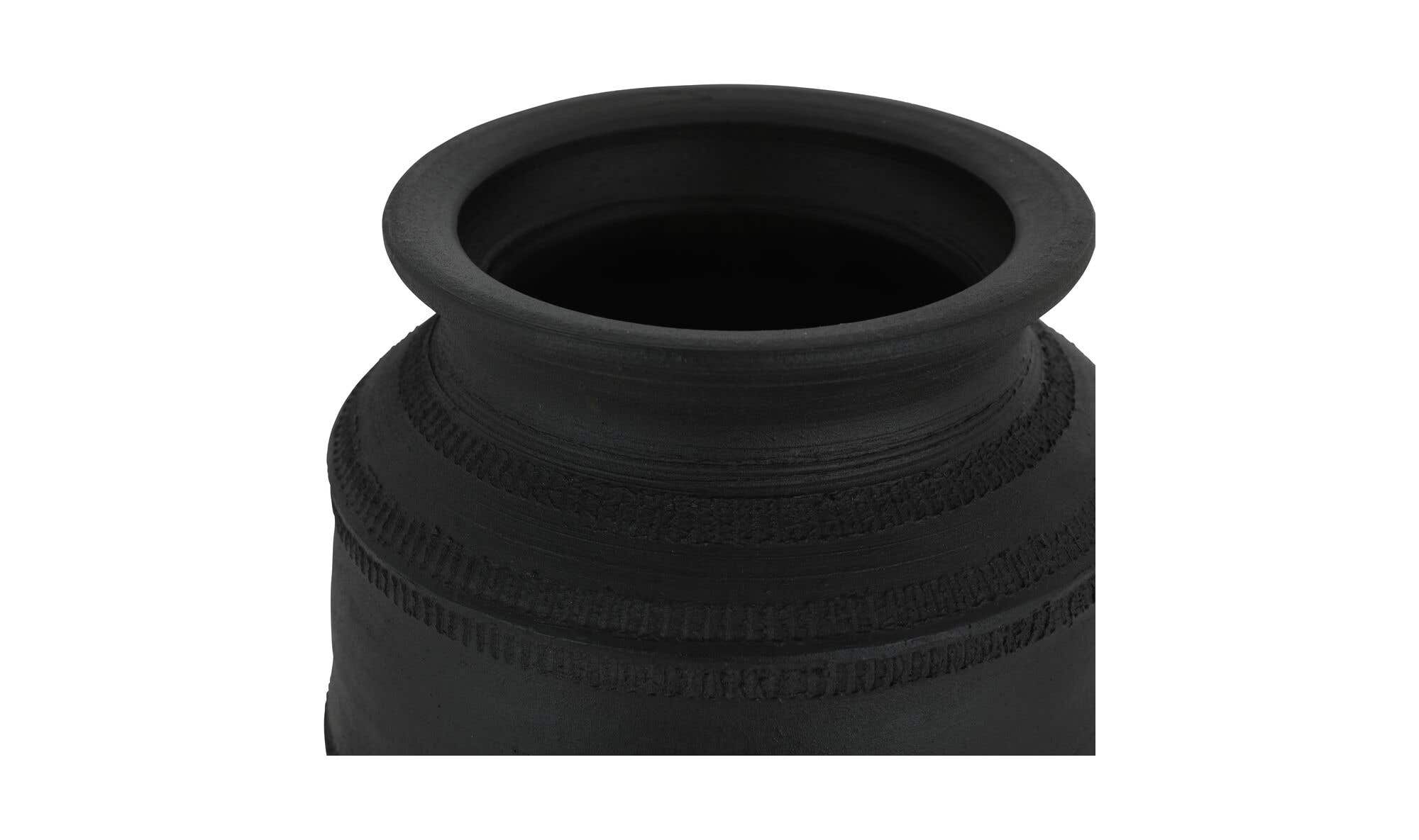 Astra Vessel Black Terracotta by Moe's Home Collection - view 8