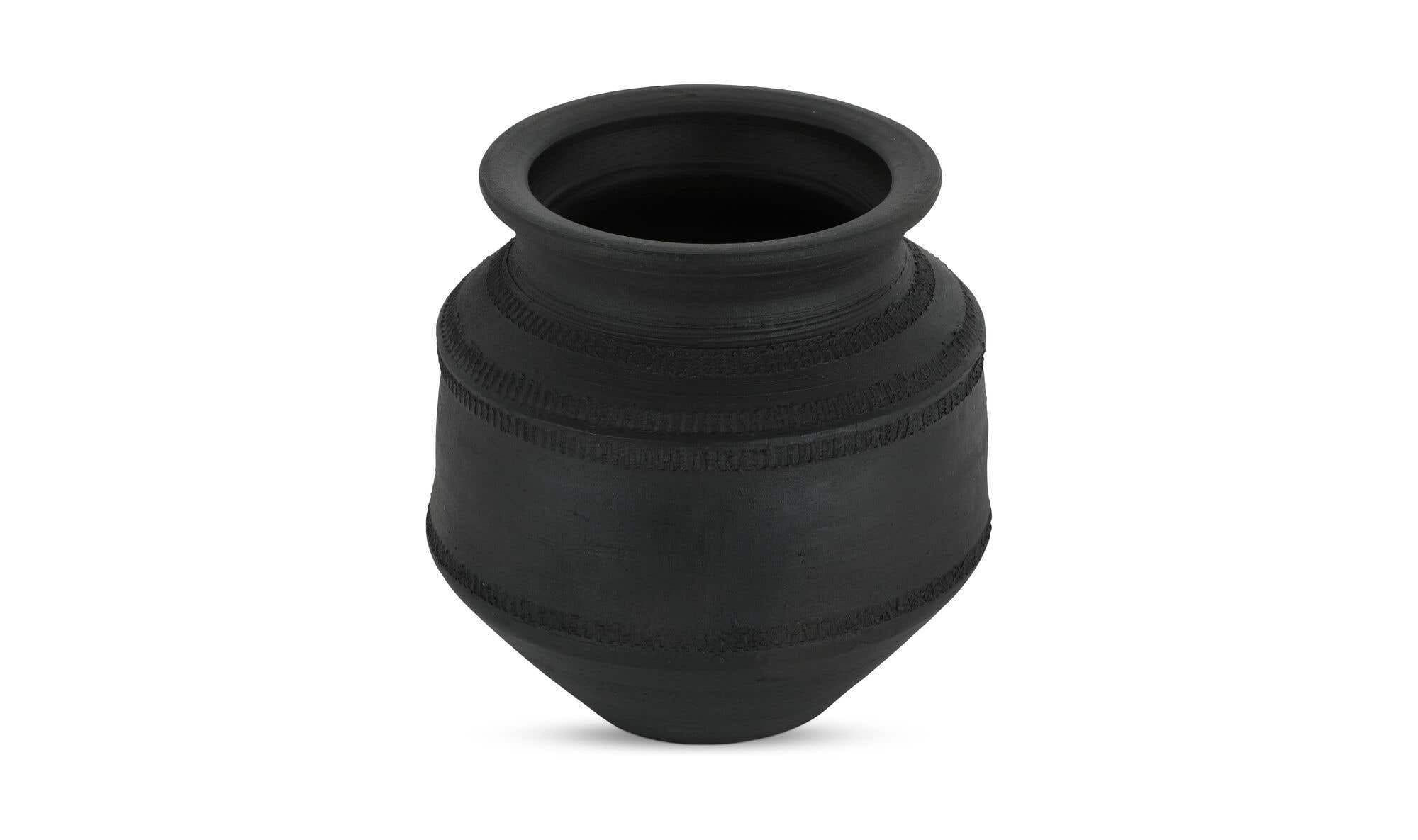 Astra Vessel Black Terracotta by Moe's Home Collection - view 7