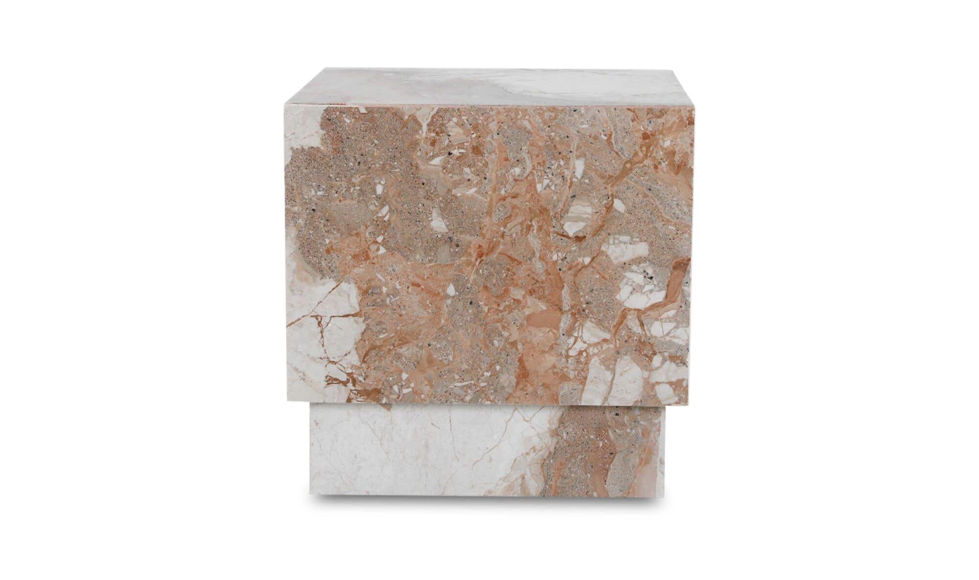 Layla Side Table Breccia Marble by Moe's Home Collection - view 12