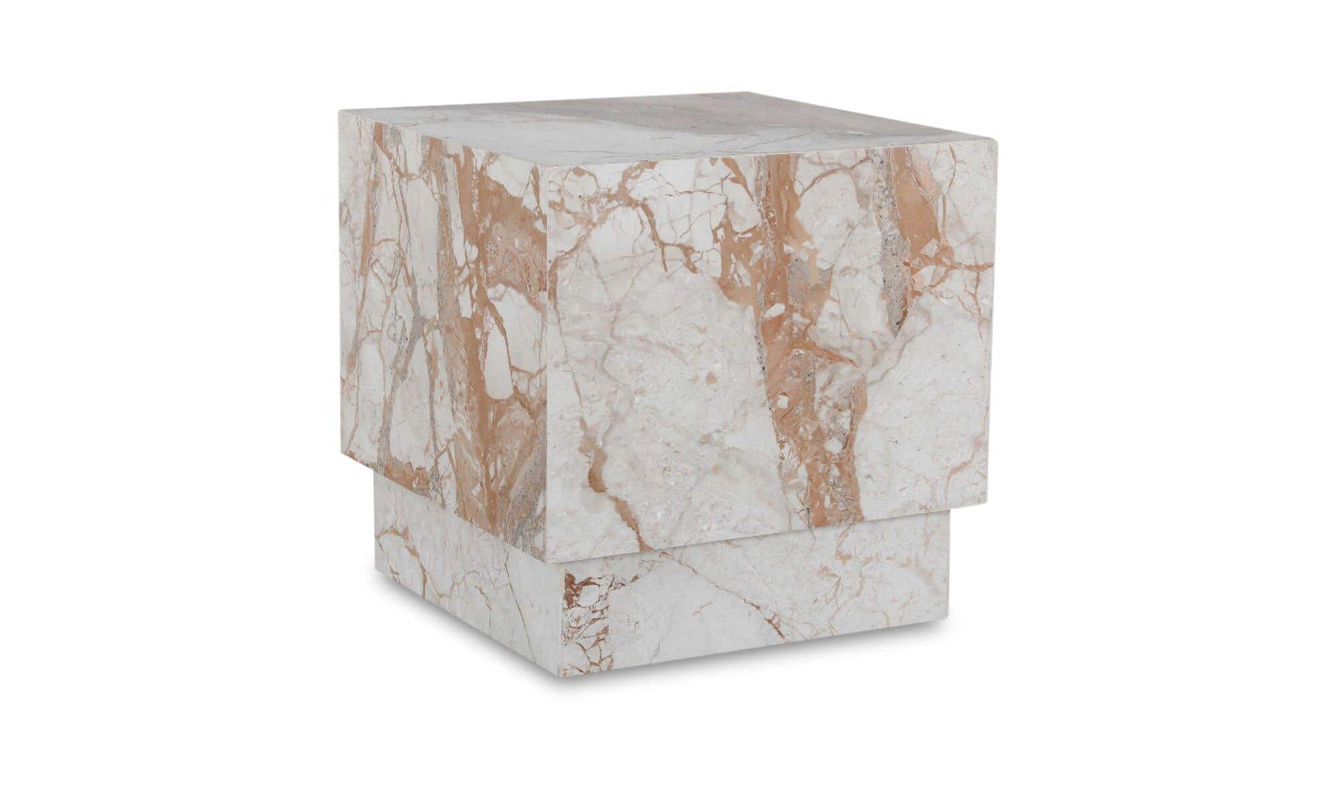 Layla Side Table Breccia Marble by Moe's Home Collection - view 9